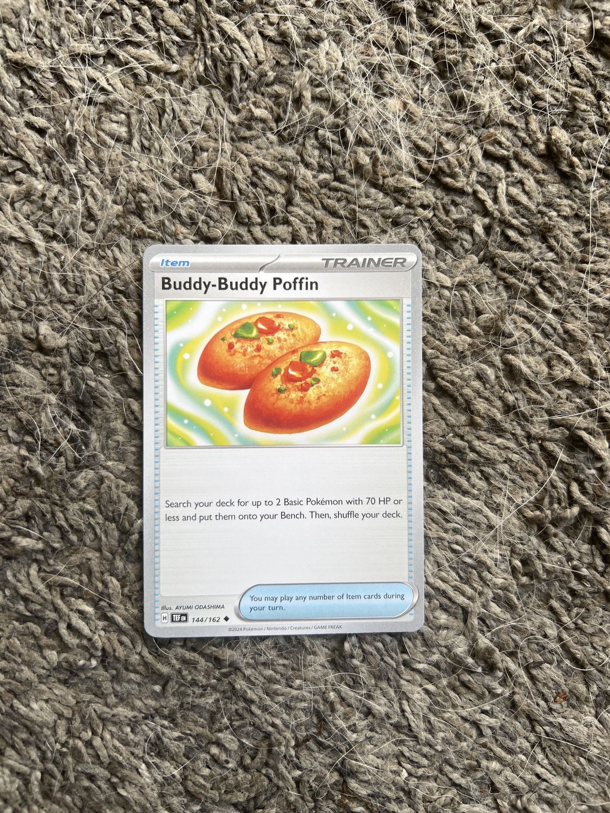 Pokemon 2024 Pokémon Buddy-Buddy Poffin Card Size ONE SIZE - 1 Thumbnail