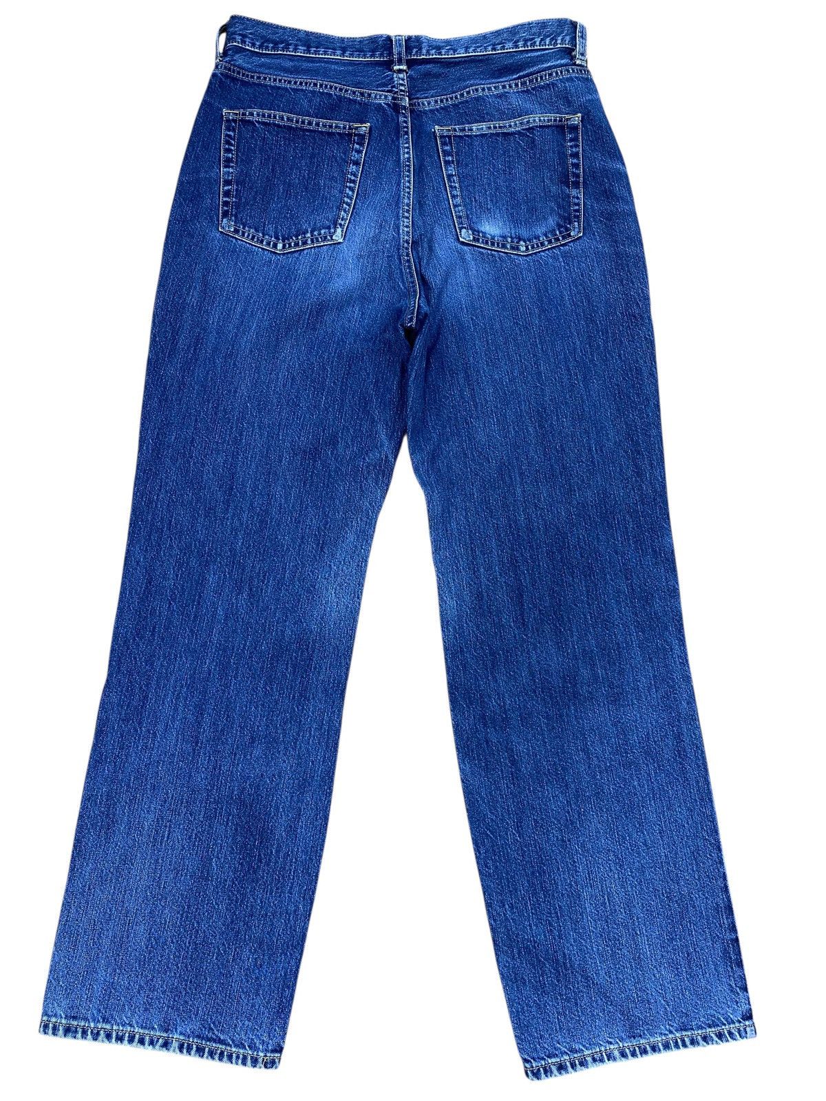GU Vintage GU Blue Wash Style Ripped Jeans Size US 31 - 2 Thumbnail