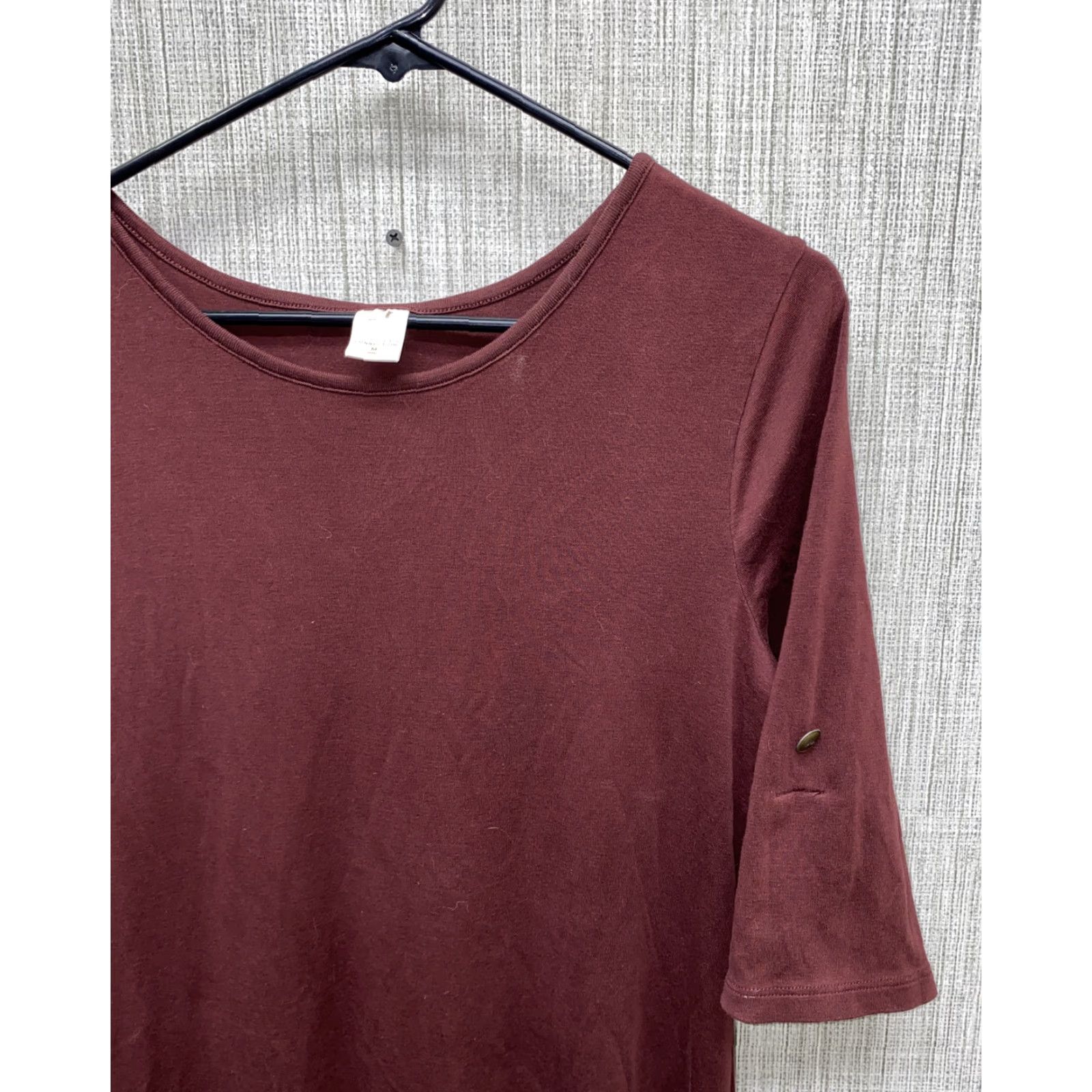 Vintage Peruvian Connection Womens Long Dress Pima Cotton Dark Red Size M Regular Women Long Dress Fall Spring Pullover Casual Vintage: No Size M / US 6-8 / IT 42-44 - 2 Thumbnail