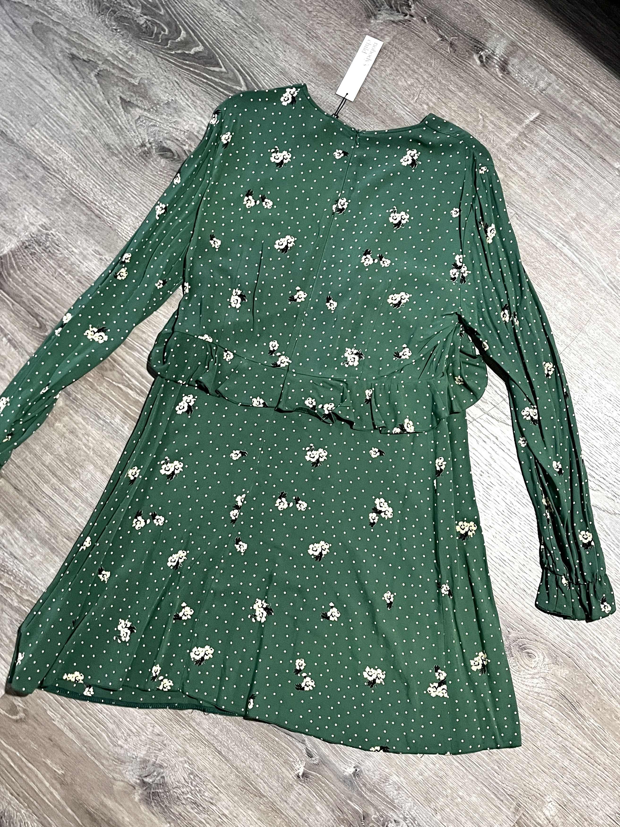 Other Floral Green Dress Size L / US 10 / IT 46 - 6 Thumbnail
