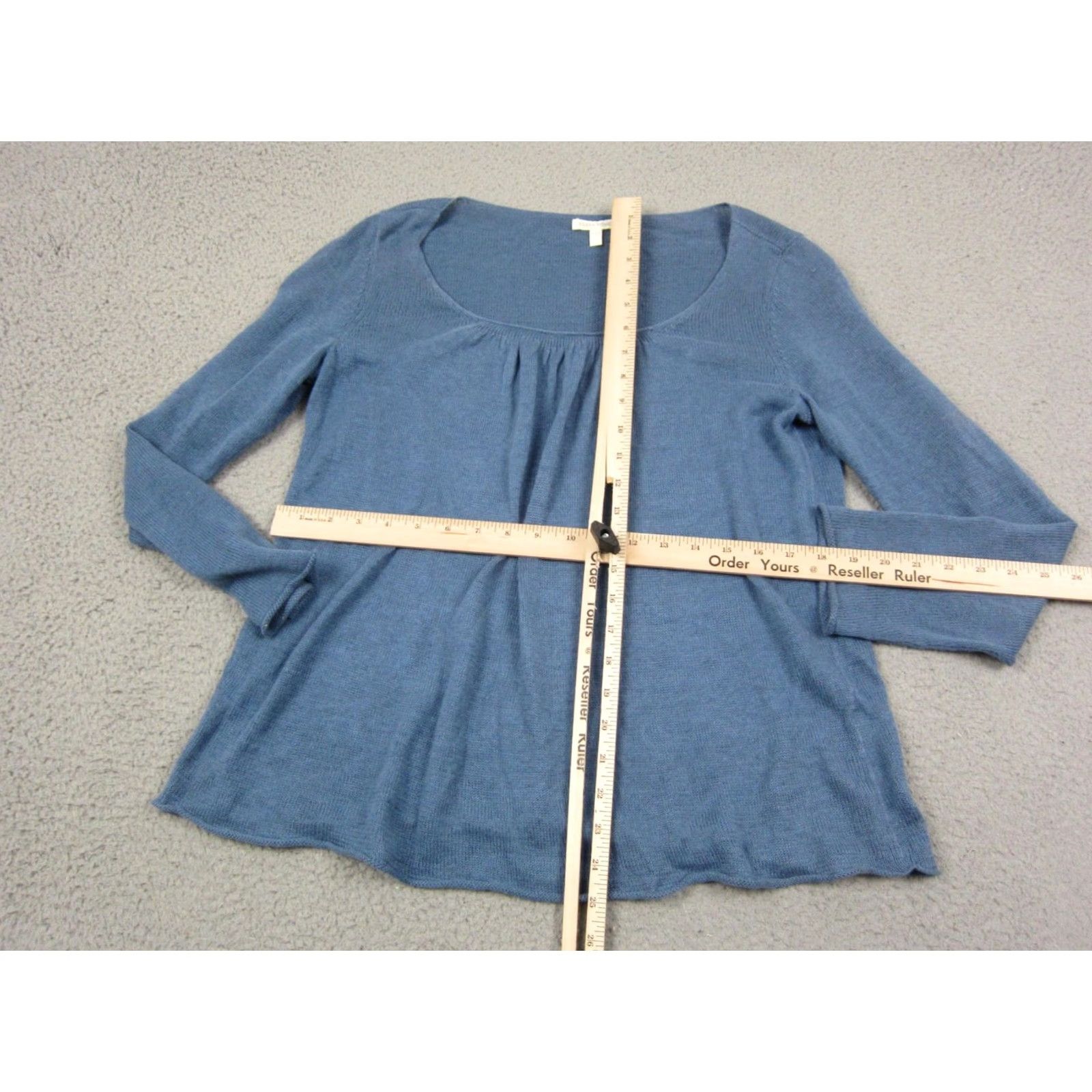 Eileen Fisher Eileen Fisher Sweater Shirt Womens S Blue 100% Linen Scoop Neck Pullover Regular Fit Long Sleeve Knit Casual City Classic Mens, Womens Size S / US 4 / IT 40 - 5 Thumbnail