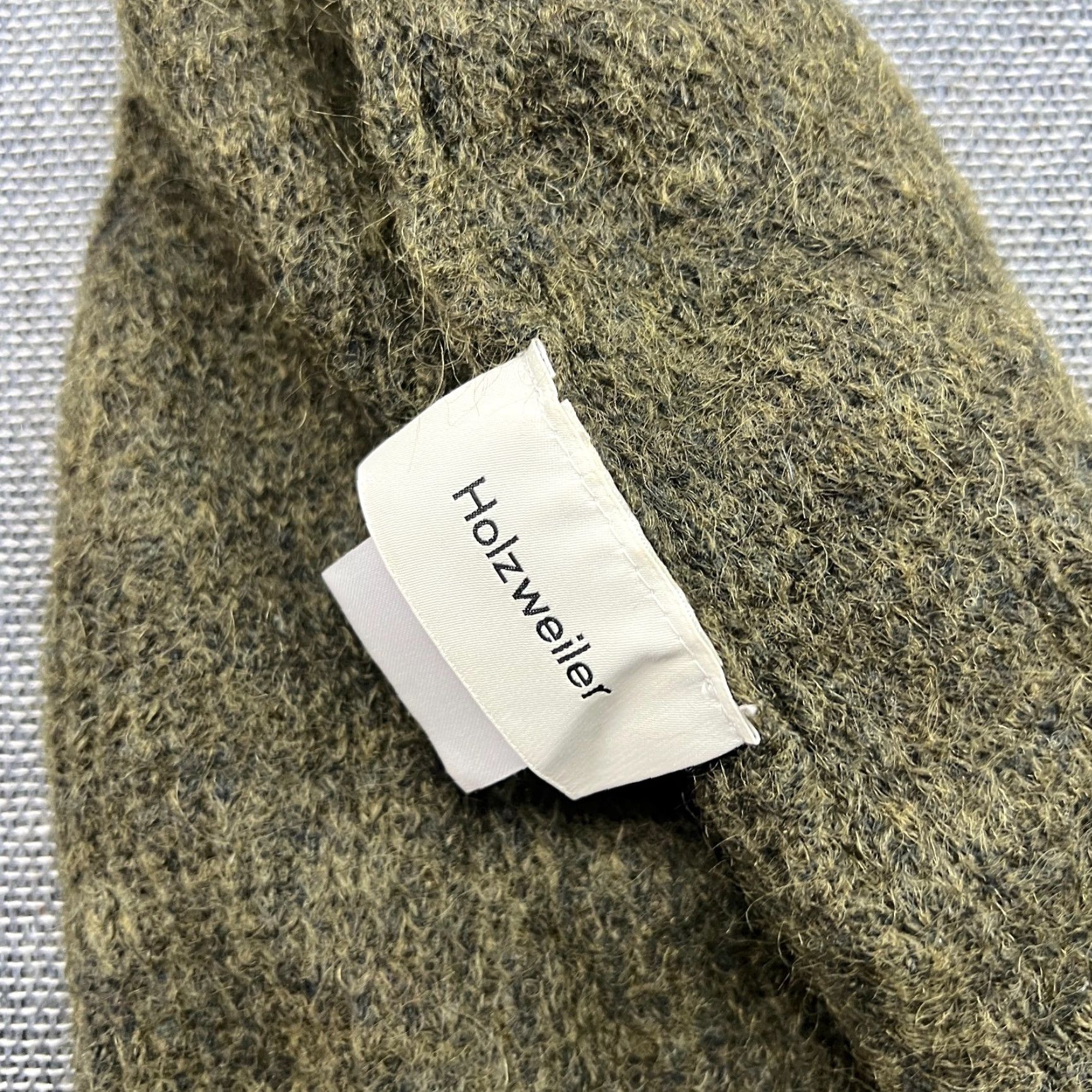 Holzweiler Holzweiler Erica Womens Beanie Hat One Size Green Wool Mohair Rollup Fleece Knit Beanie Mens Womens Girls Boys Size ONE SIZE - 4 Thumbnail