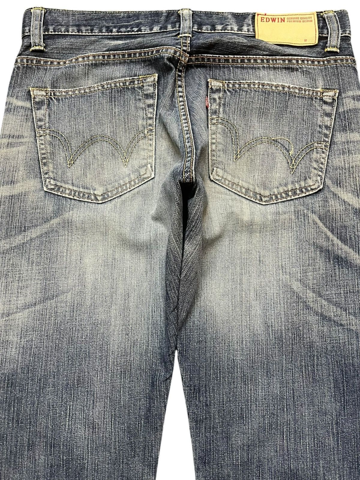 Edwin Vintage Edwin 502 Faded Grunge Denim Size US 33 - 6 Thumbnail
