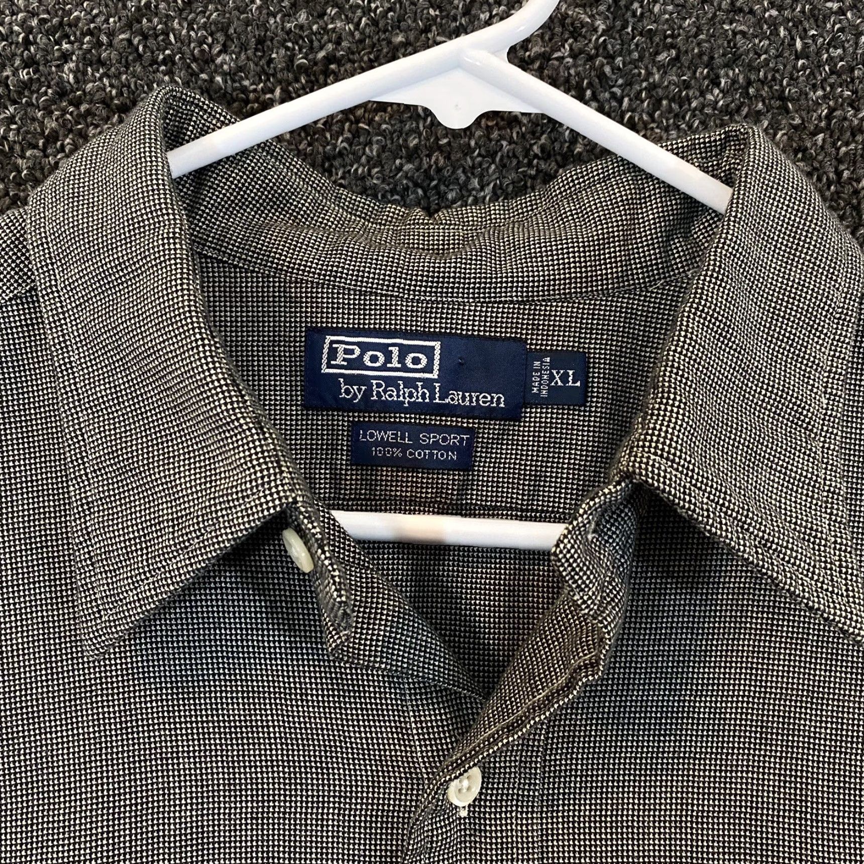 Polo Ralph Lauren Polo Ralph Lauren Shirt Mens XL Brown Flannel Lowell Sport Button Up Pocket Geometric 90s Classic Vintage Men Size US XL / EU 56 / 4 - 2 Thumbnail