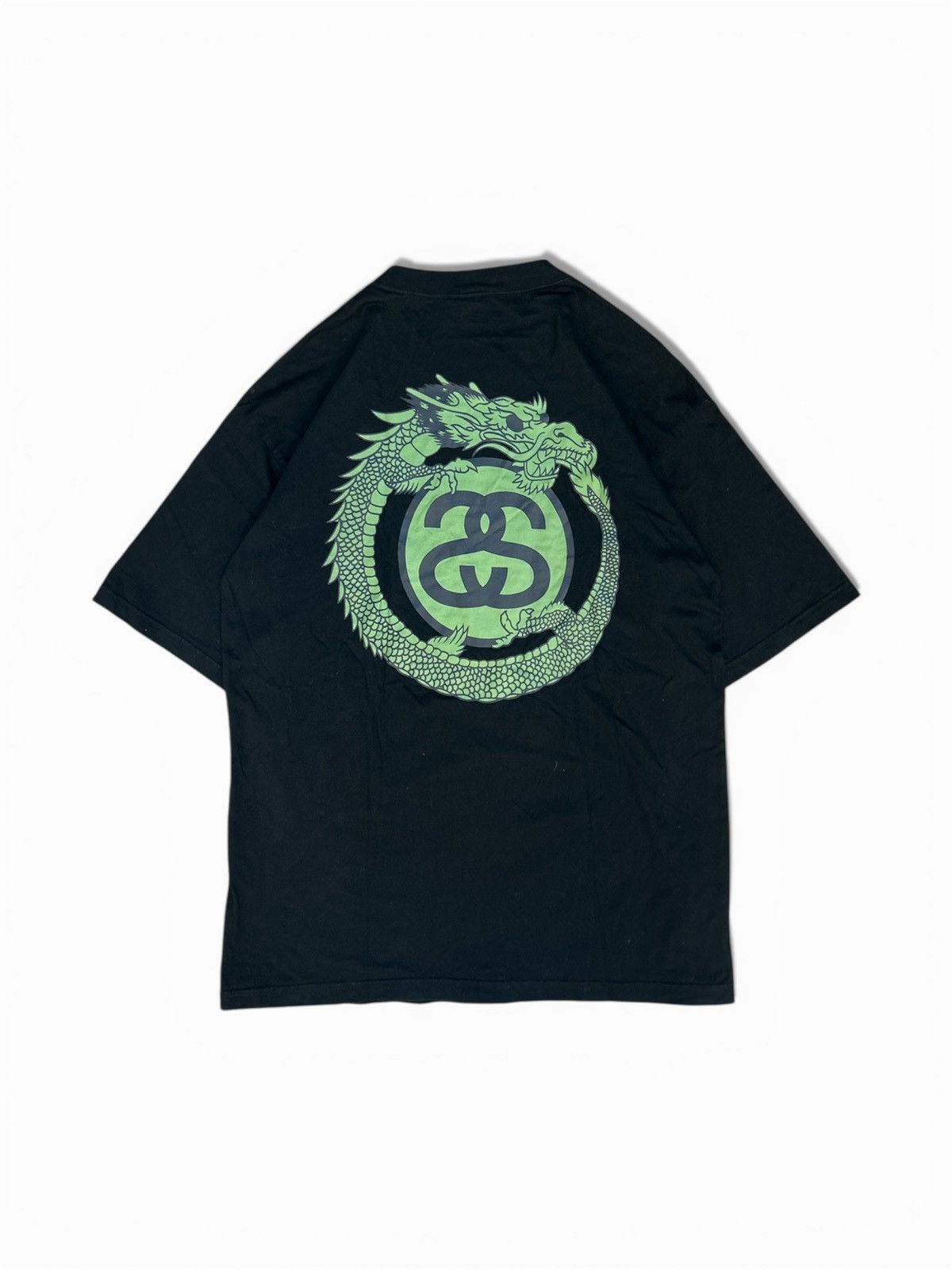 Stussy 🐉VINTAGE 90s Stüssy "Dragon Ouroboros" T-Shirt - Made in USA Size US L / EU 52-54 / 3 - 5 Thumbnail