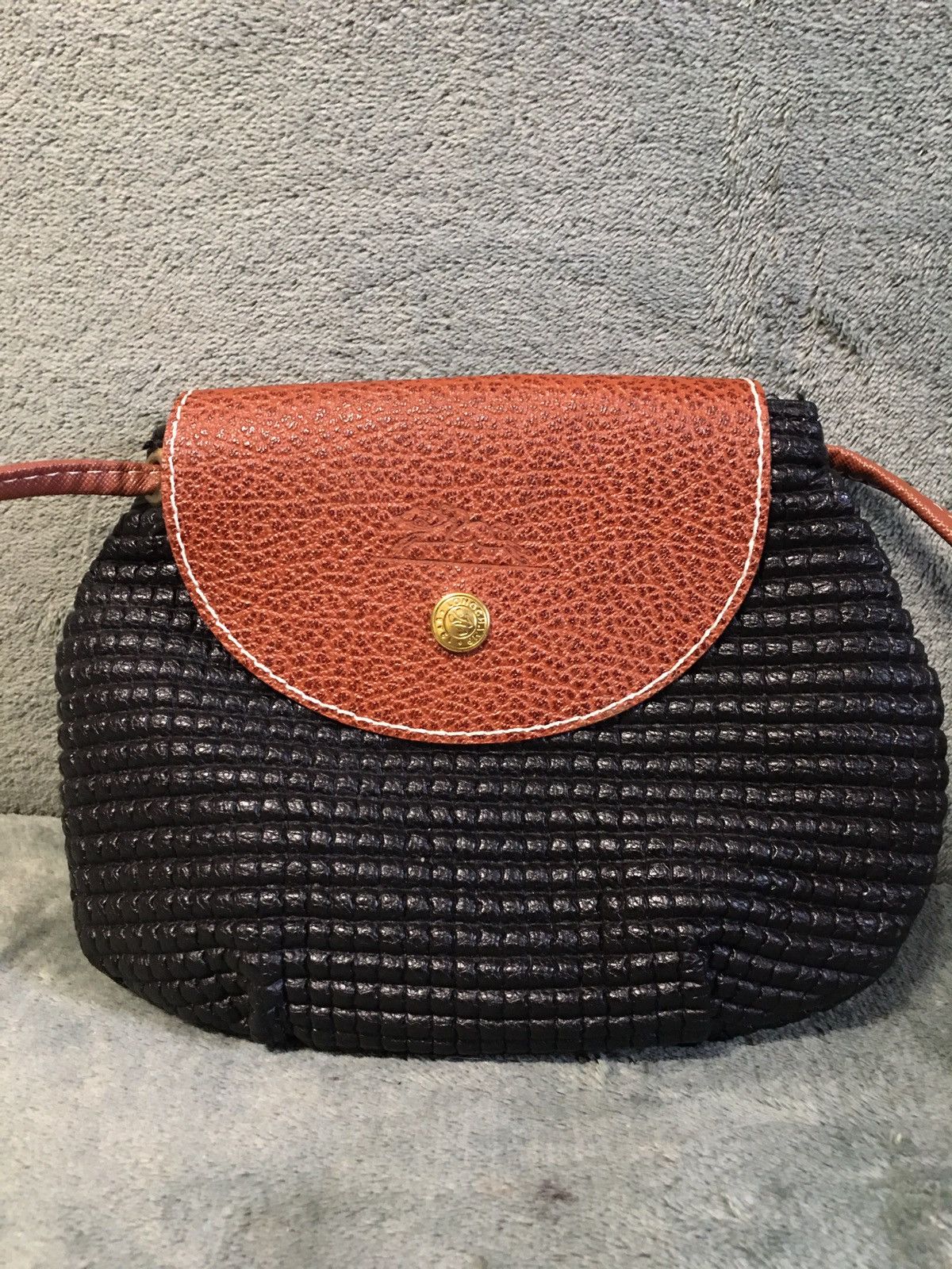 Longchamp Longchamp Paris Leather Woven Shoulder Crossbody Bag Size ONE SIZE - 2 Thumbnail