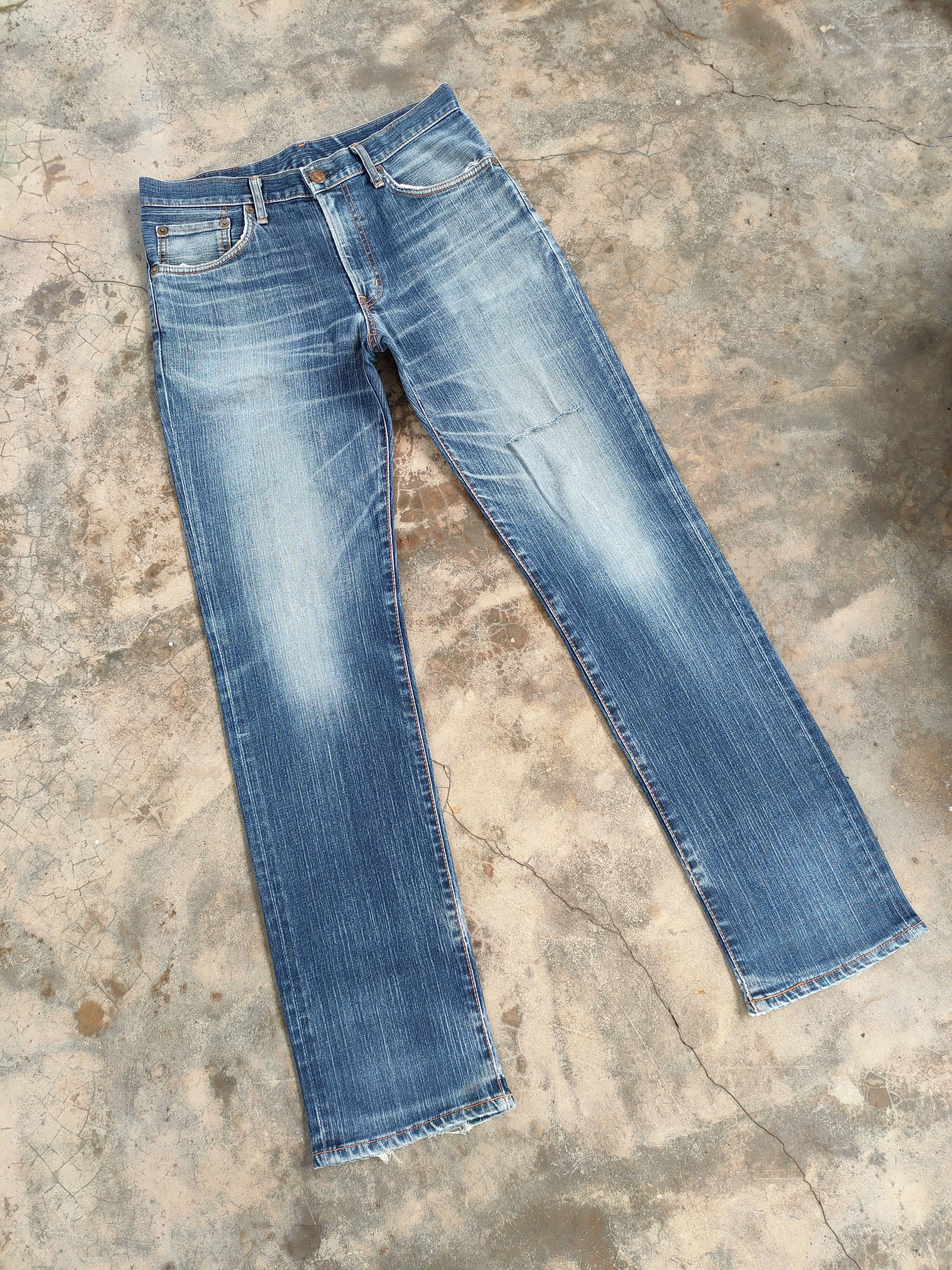 Edwin Vintage Edwin 503 Faded ripped denim jeans pants Size US 33 - 16 Thumbnail