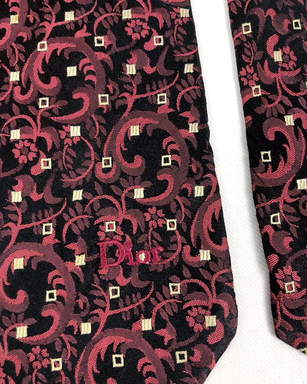Christian Dior Monsieur Rare Vintage Christian Dior Monsieur Silk Tie Size ONE SIZE - 5 Thumbnail