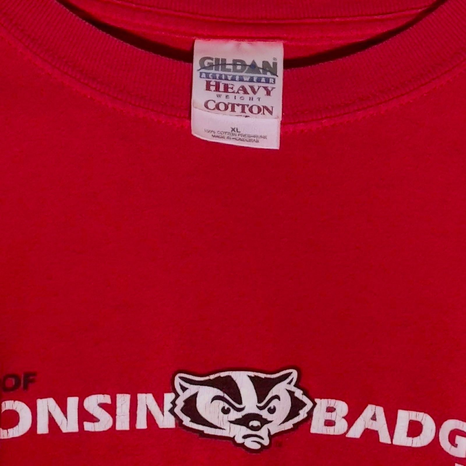 Vintage Vintage 90s wisconsin badgers tee Size US XL / EU 56 / 4 - 4 Thumbnail