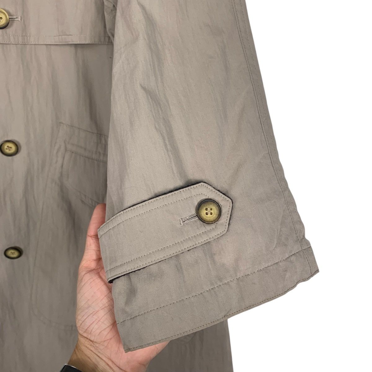 Japanese Brand Japanese Brand Black Duck Double Breasted Overcoat Size L / US 10 / IT 46 - 14 Thumbnail