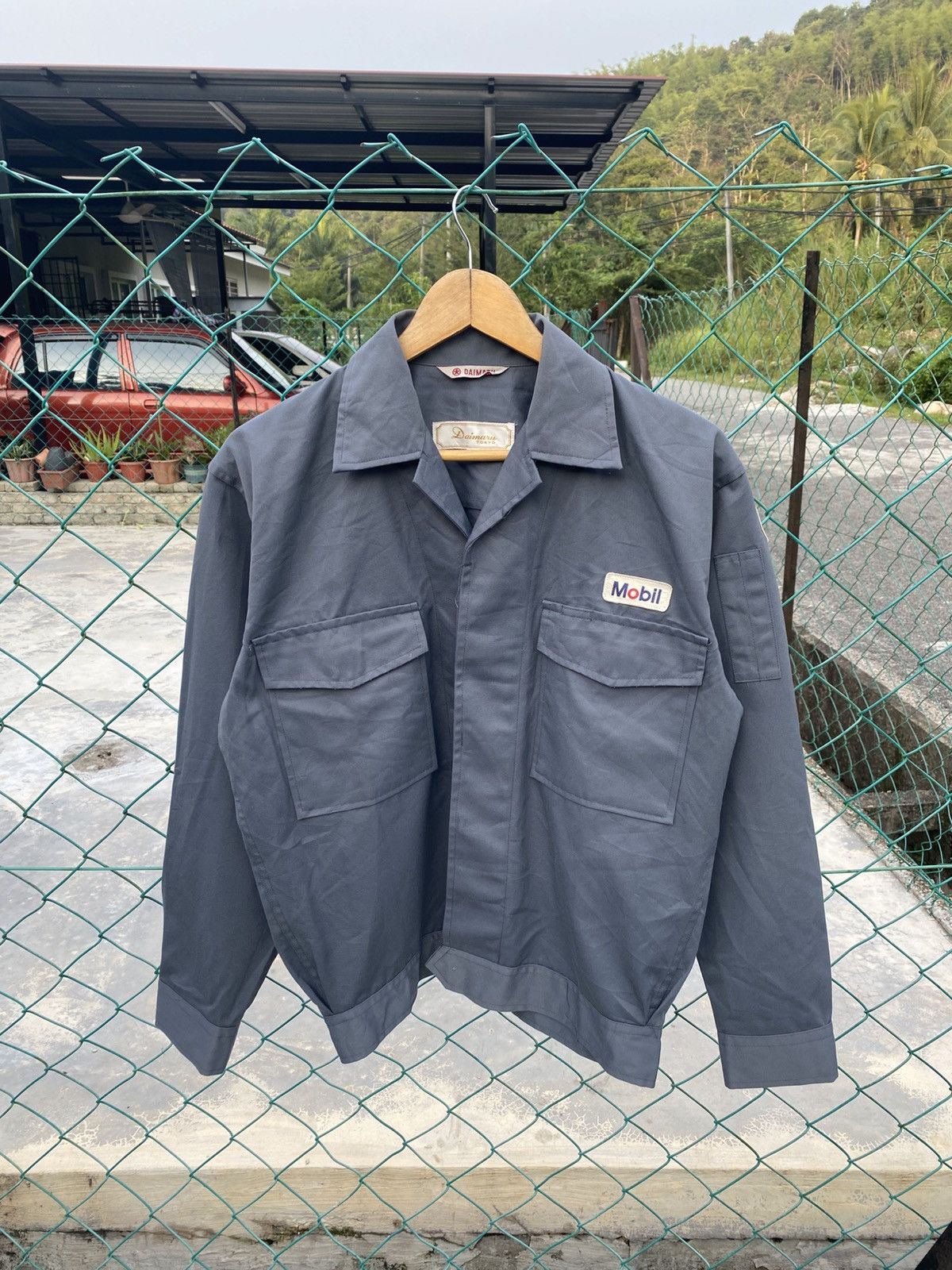 Uniform Wares Vintage Mobil uniform worker jacket by daimaru tokyo Size US L / EU 52-54 / 3 - 1 Thumbnail