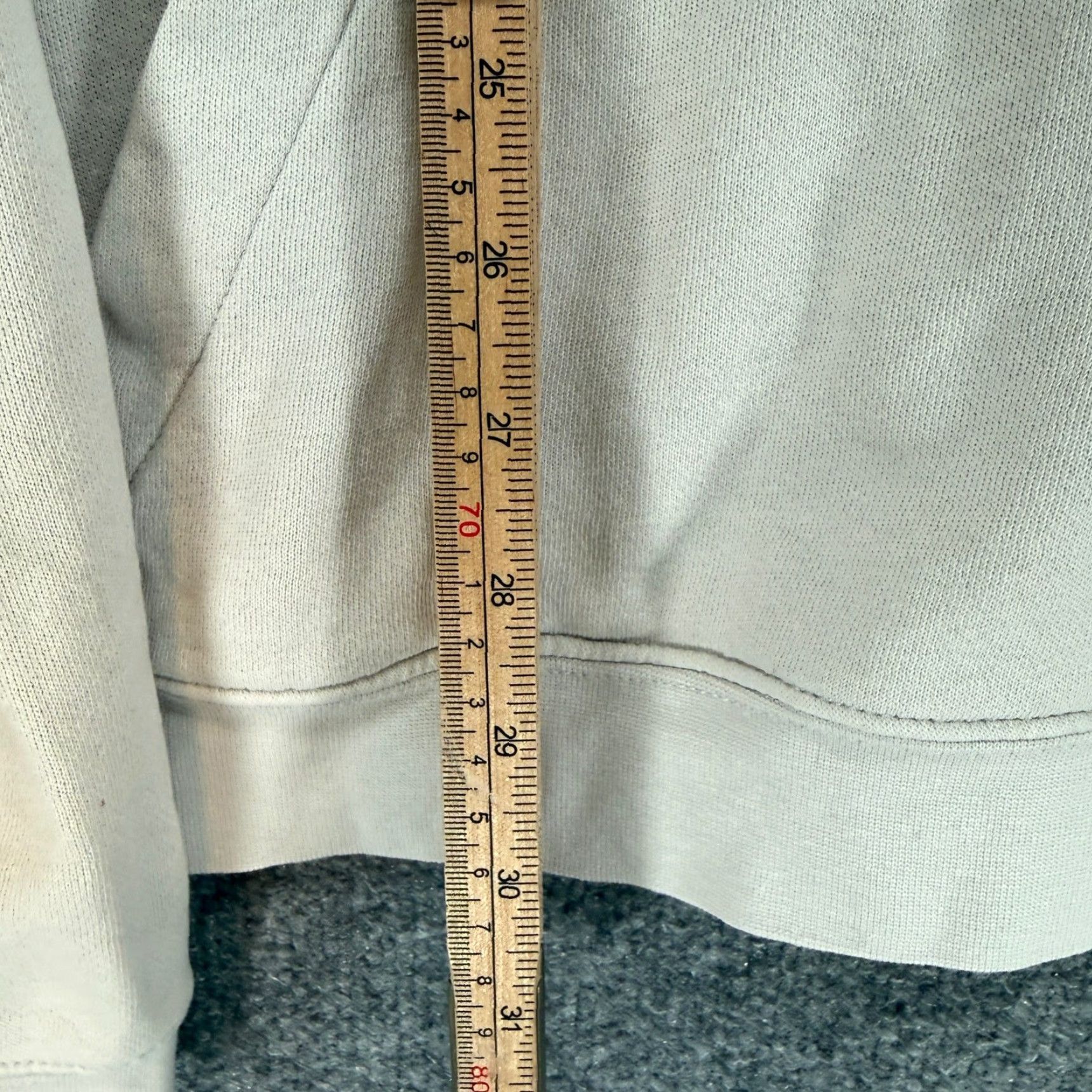 Hurley Hurley Hoodie Mens XL Cream Graphic Pullover Fleece Kangaroo Pocket Drawstring Hooded Pockets Graphic Print Size US XL / EU 56 / 4 - 4 Thumbnail