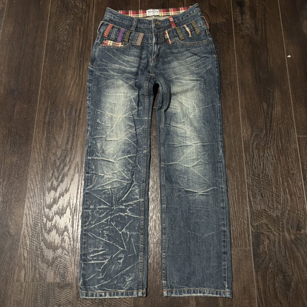 Japanese Brand Nylaus Double Waisted Denim Size US 30 / EU 46 - 2 Thumbnail