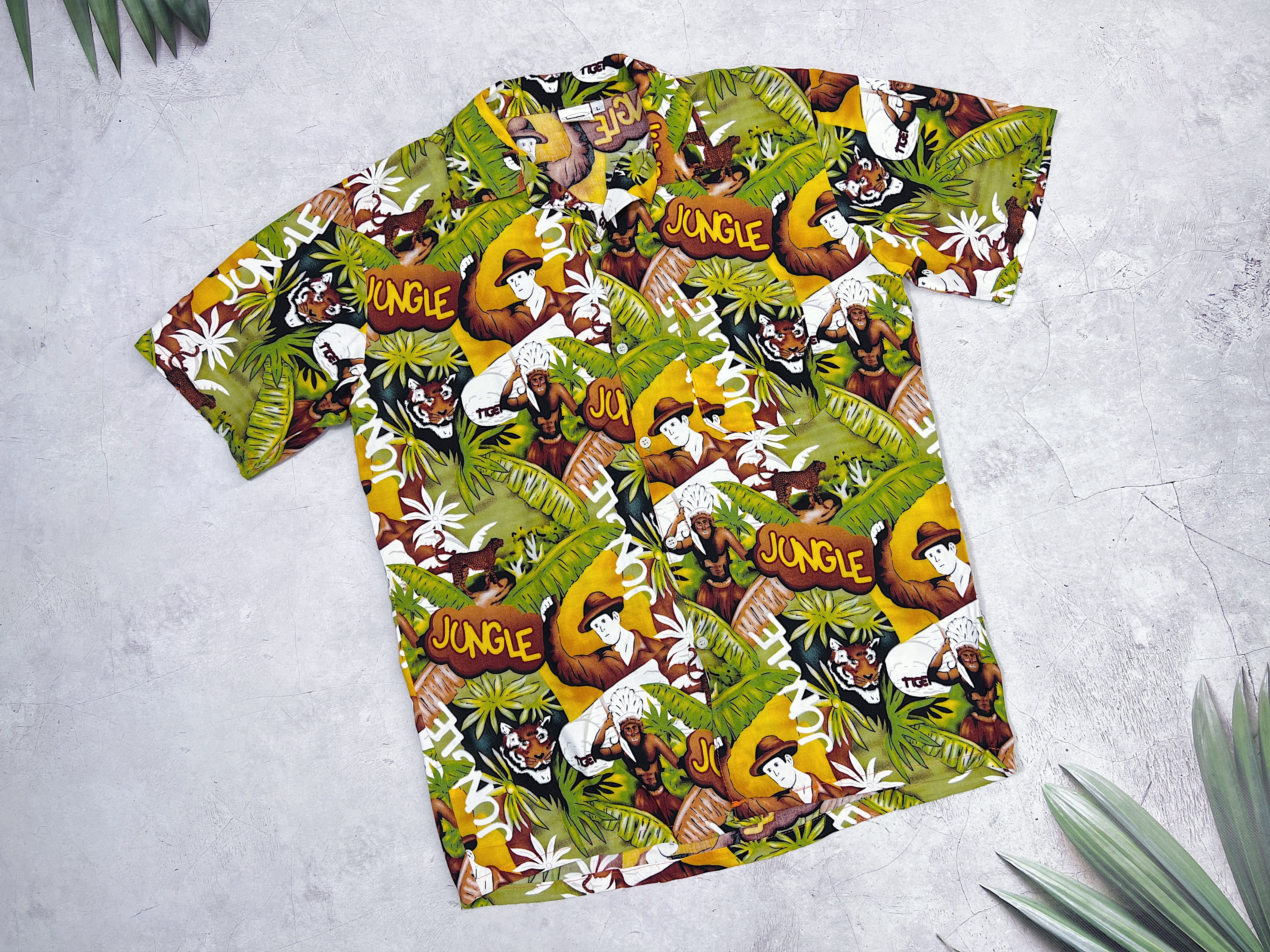 Other Vintage Hawaiian Shirt Jungle Tiger Size US M / EU 48-50 / 2 - 8 Thumbnail