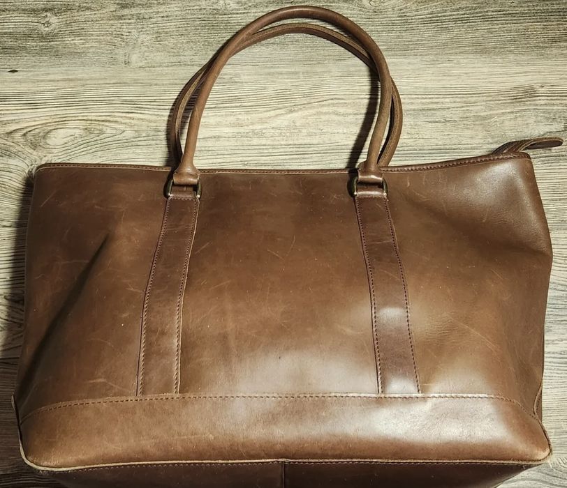 Vintage ll cheap bean leather tote