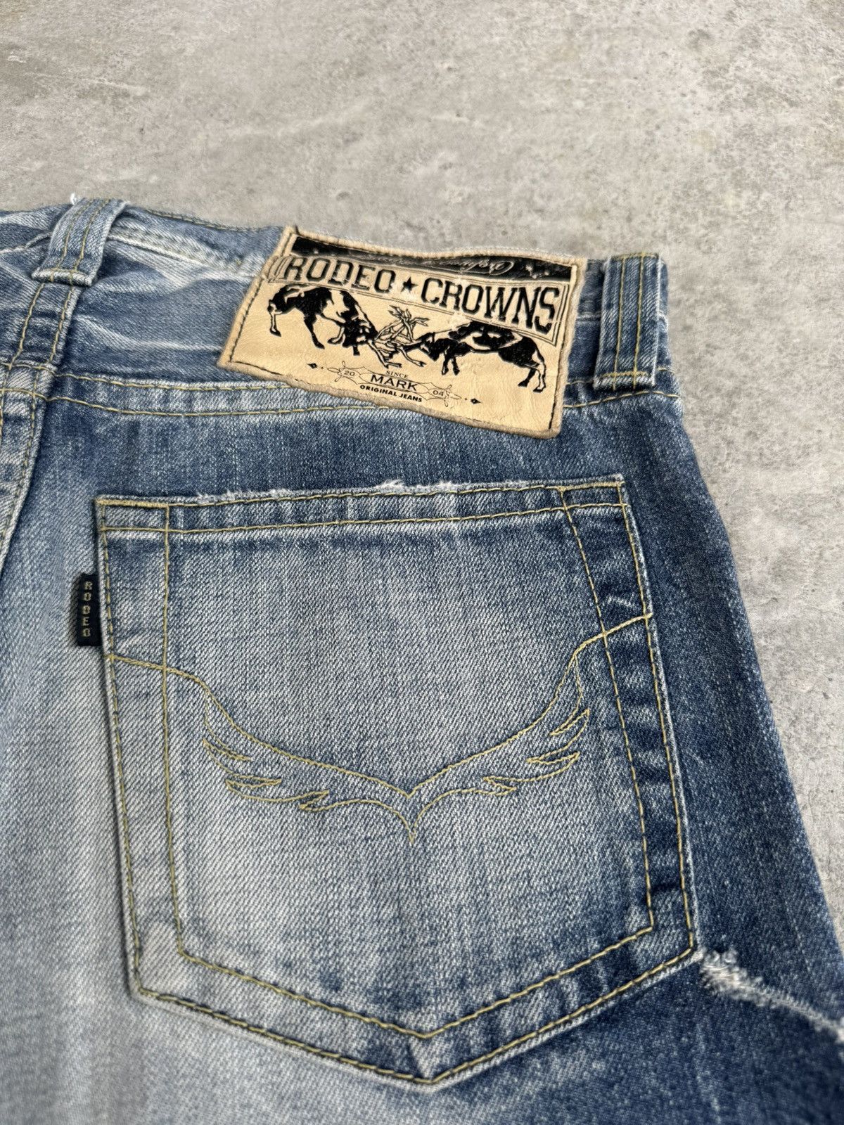 If Six Was Nine Japanese Rodeo Crowns Flared Jeans Distressed Size US 32 / EU 48 - 17 Thumbnail