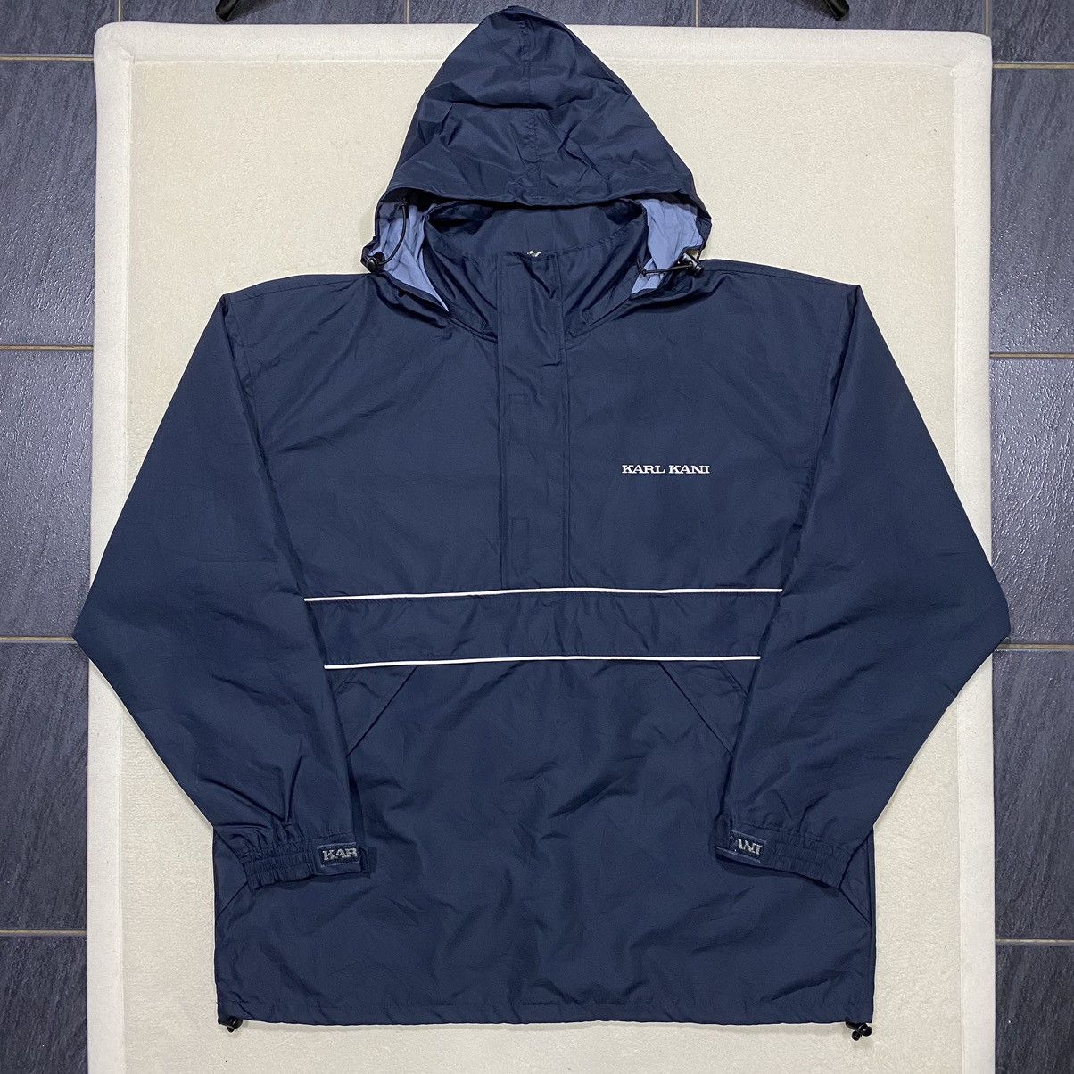 Designer × Karl Kani KARL KANI Hidden Hoodie Anorak Windbreaker Size US XL / EU 56 / 4 - 1 Thumbnail