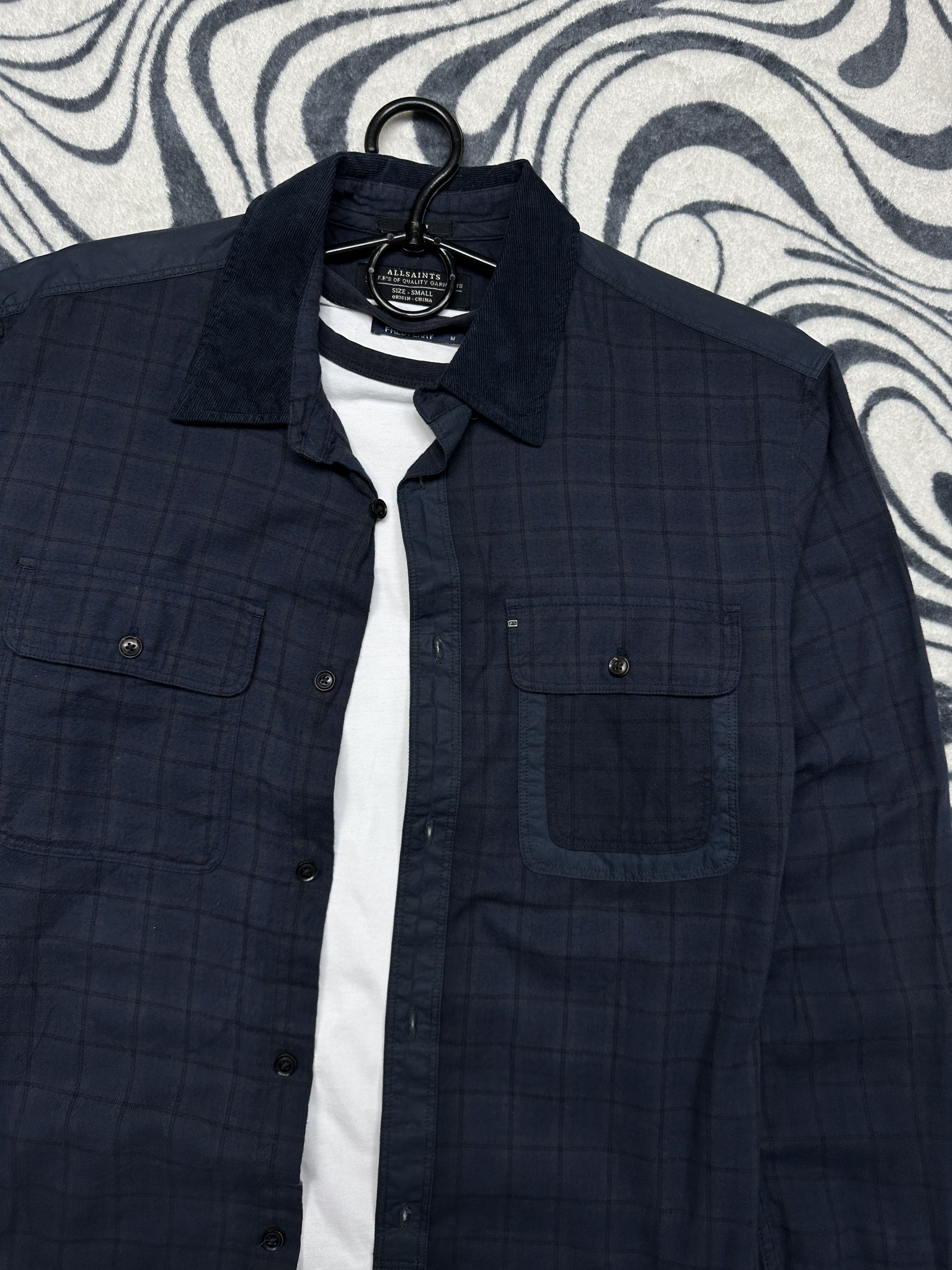 Allsaints Allsaints Mens Moorland Flannel Plaid Shirt Size US S / EU 44-46 / 1 - 2 Thumbnail