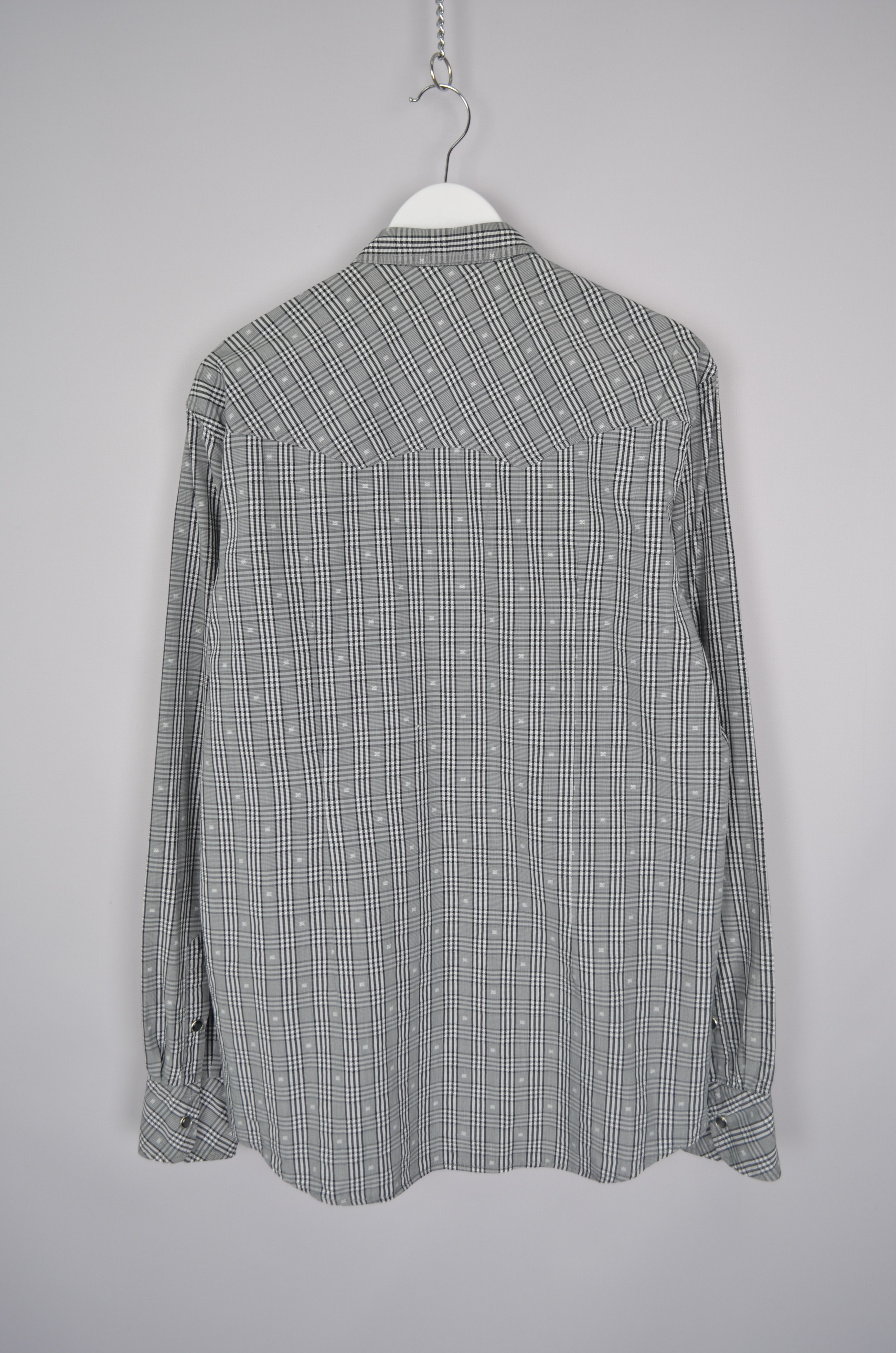 Dolce & Gabbana × Vintage Dolce & Gabbana GOLD Snap Western Check Shirt Runway Size L Size US L / EU 52-54 / 3 - 8 Thumbnail
