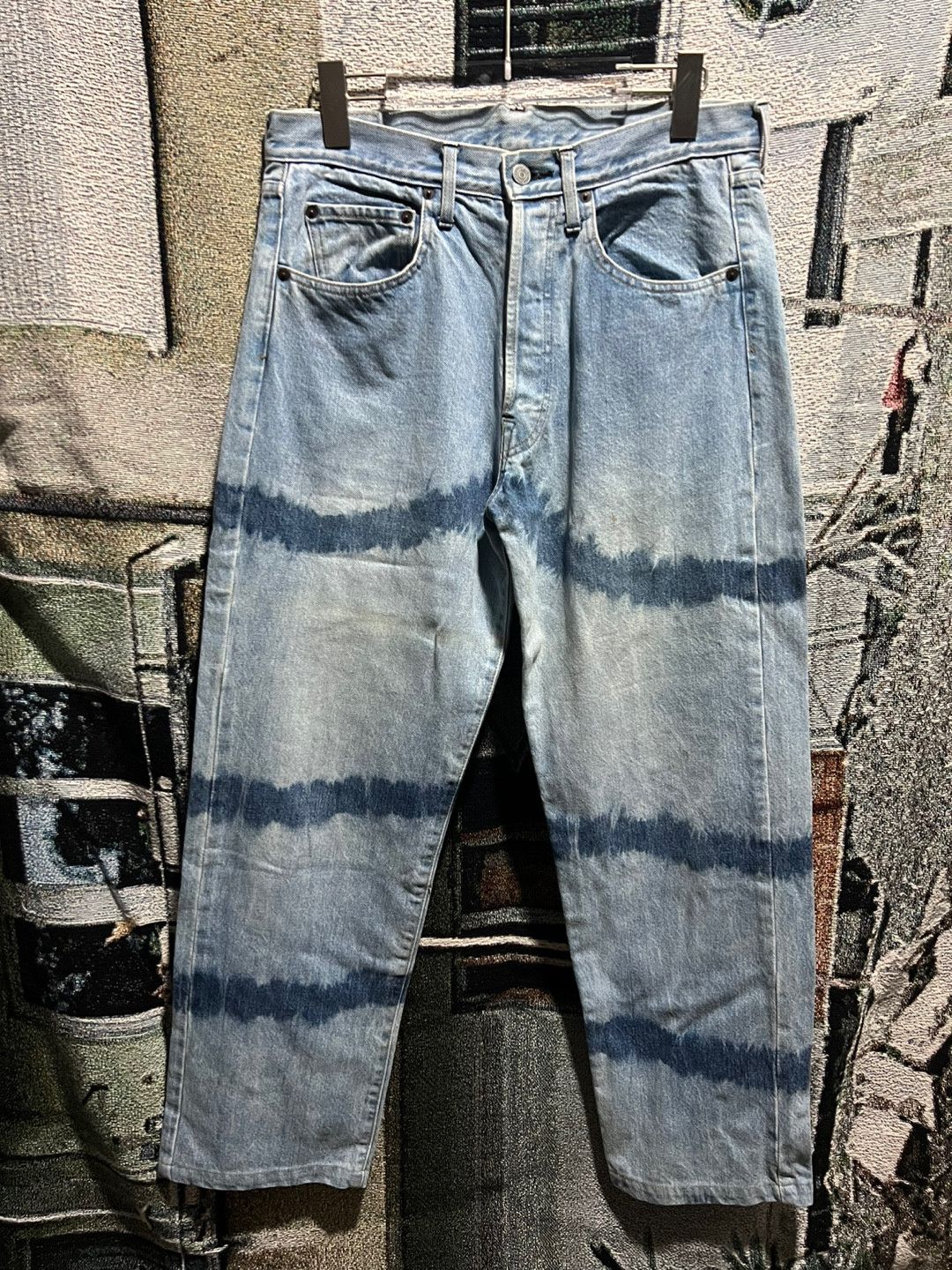 Japanese Brand Gowest vintage tie dye denim pants Size US 32 / EU 48 - 1 Thumbnail