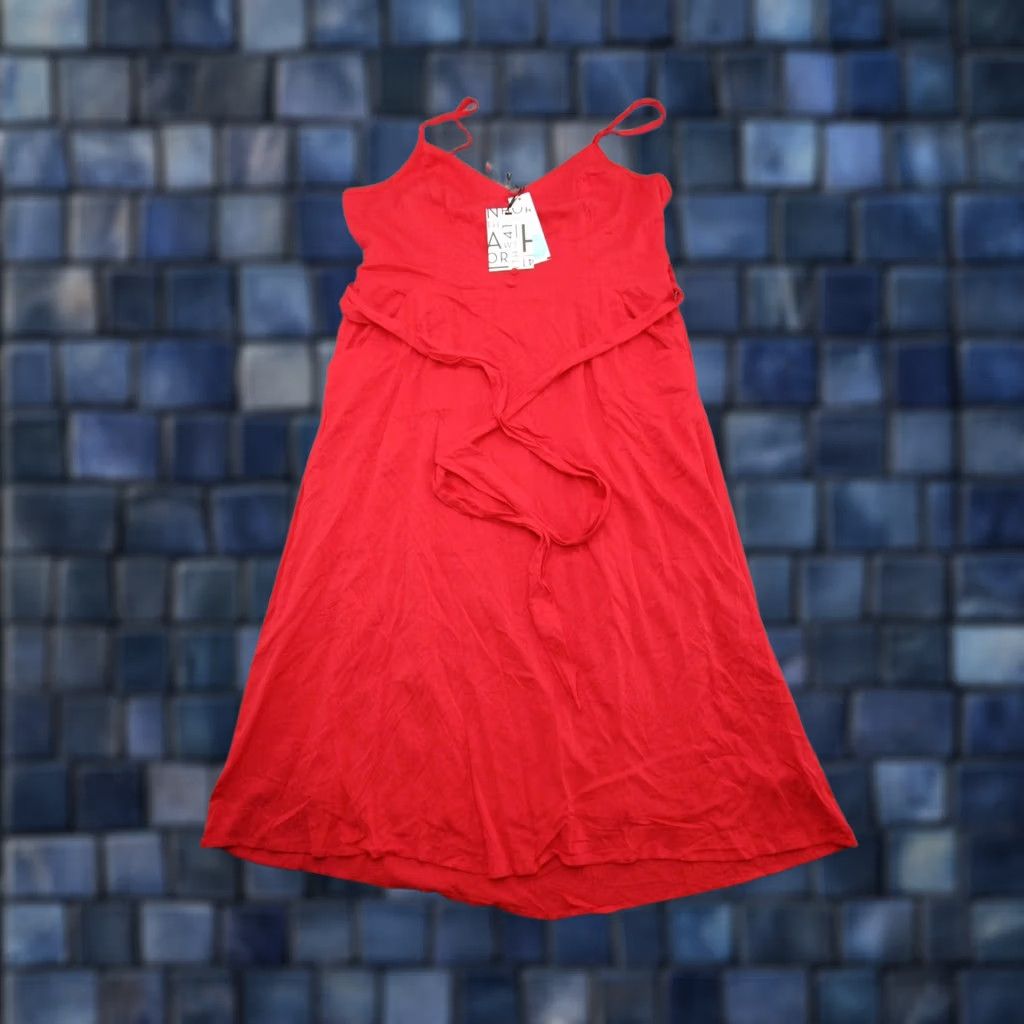 Vintage Stitch Fix 41 Hawthorn Beatriz Midi Sleeveless Red Stretch Dress 2XL New Size XXL / US 16-18 / IT 52-54 - 1 Thumbnail