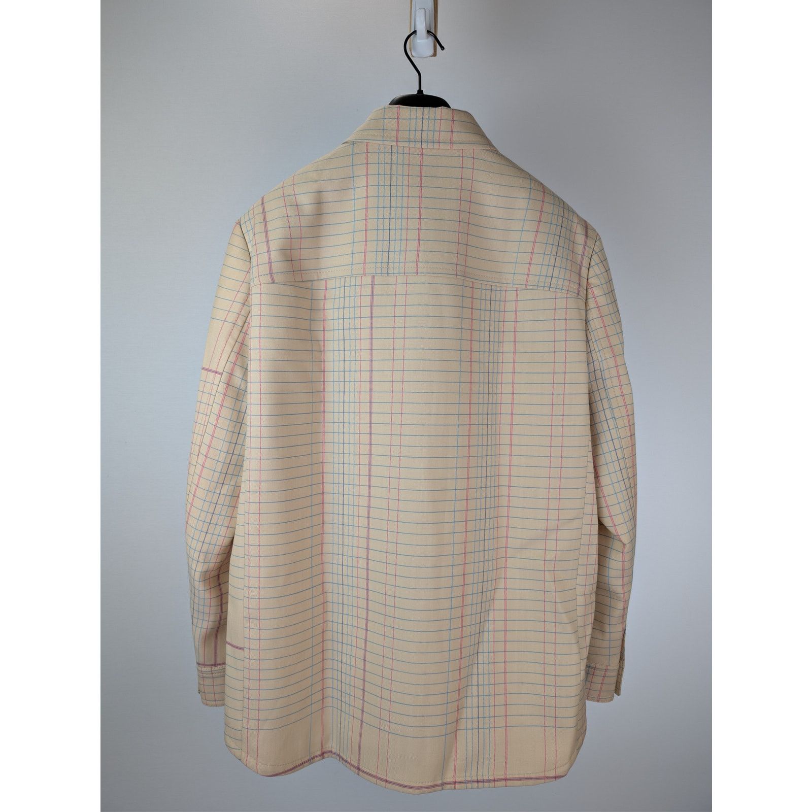 Bottega Veneta o1rshd1 Notebook Wool Twill Jacket in Beige / Pink / Blue 52 Size US L / EU 52-54 / 3 - 10 Thumbnail