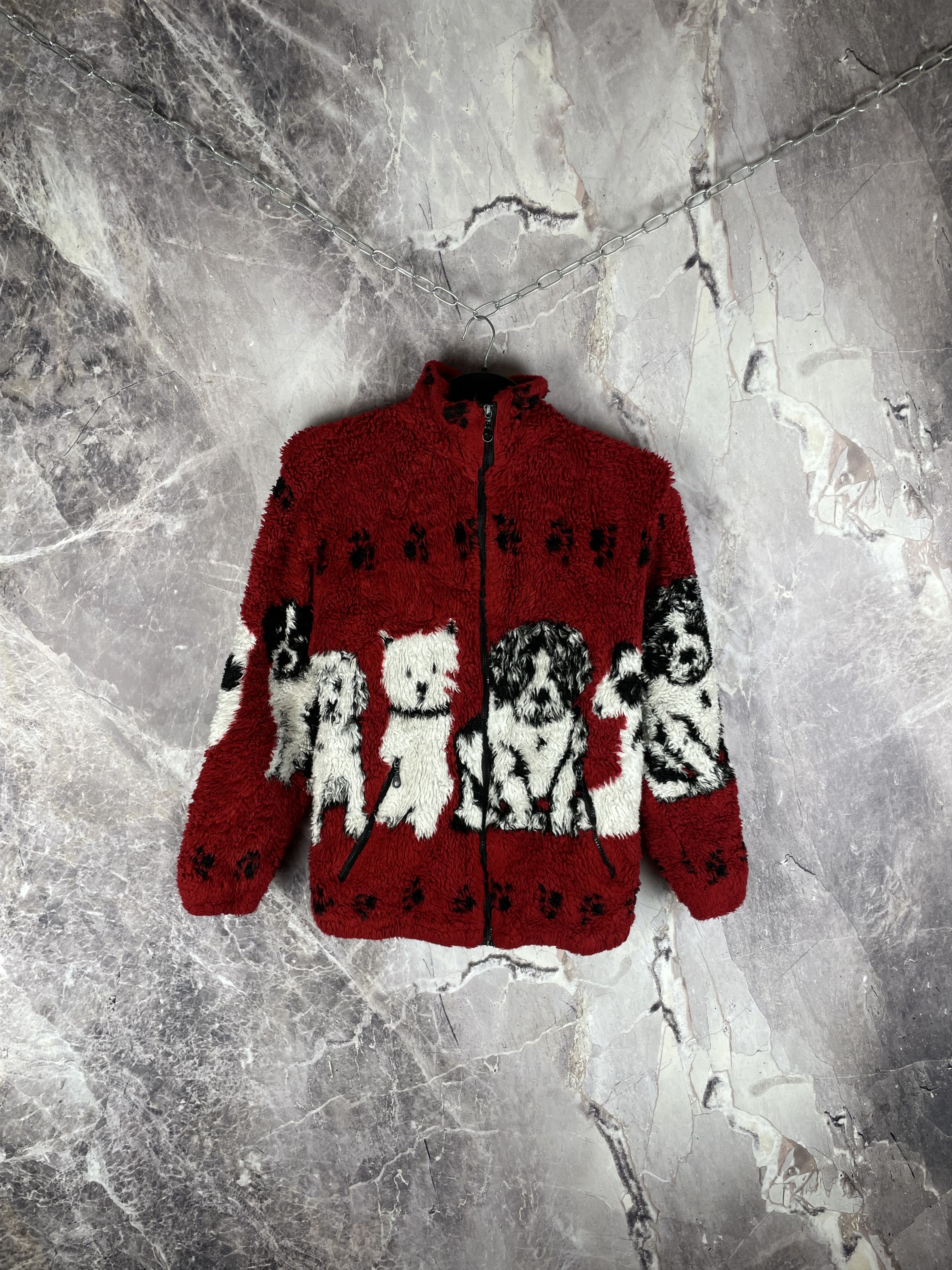 Vintage Vintage 90’s Animal Fleece Made in UK Jacket Size US M / EU 48-50 / 2 - 1 Thumbnail