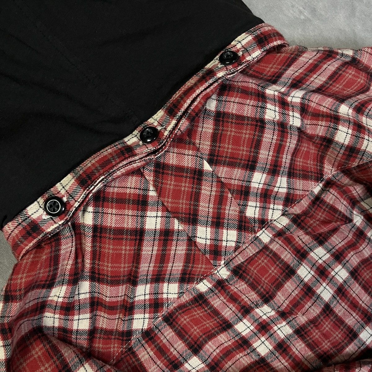 PPFM PPFM Plaid Shirt Hoodie Hybrid Flannel Size US M / EU 48-50 / 2 - 8 Thumbnail