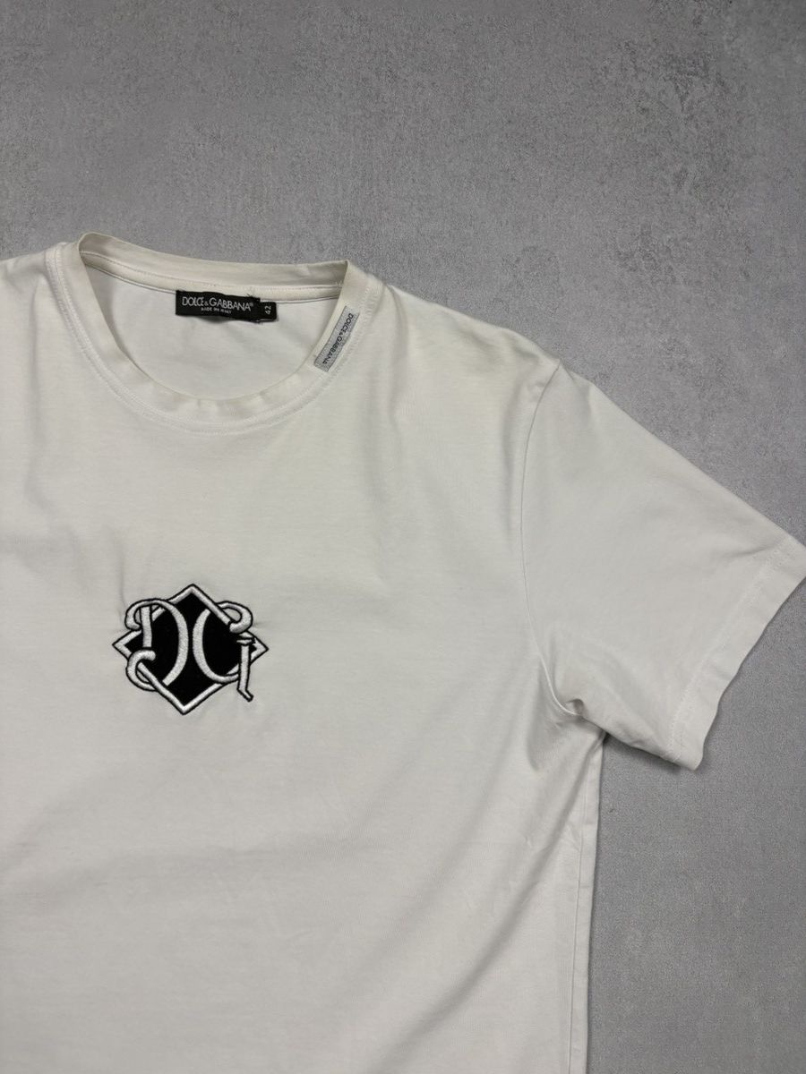 Dolce & Gabbana 2000s Dolce & Gabbana Vintage Logo Embroidered T-Shirt 42 Size US M / EU 48-50 / 2 - 2 Thumbnail