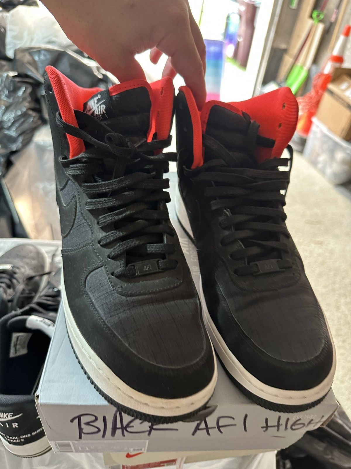 Nike AF1 Hi black/hot pink Size US 10.5 / EU 43-44 - 3 Thumbnail