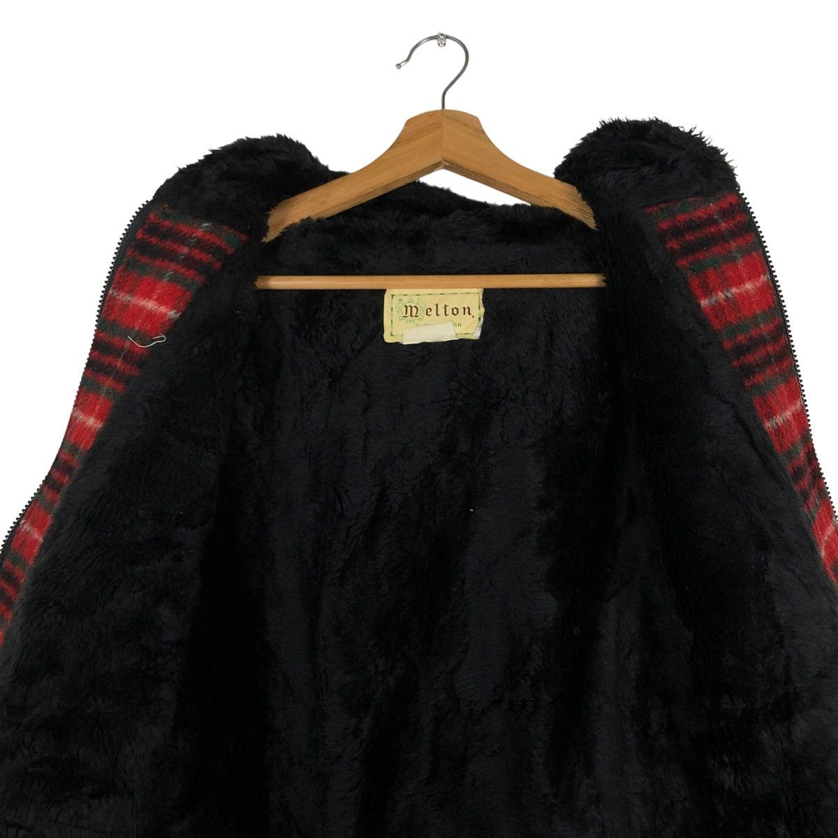 Vintage 🔥VINTAGE WOOL BOMBER JACKET MELTON USA TARTAN DESIGN CHECK Size US L / EU 52-54 / 3 - 15 Thumbnail