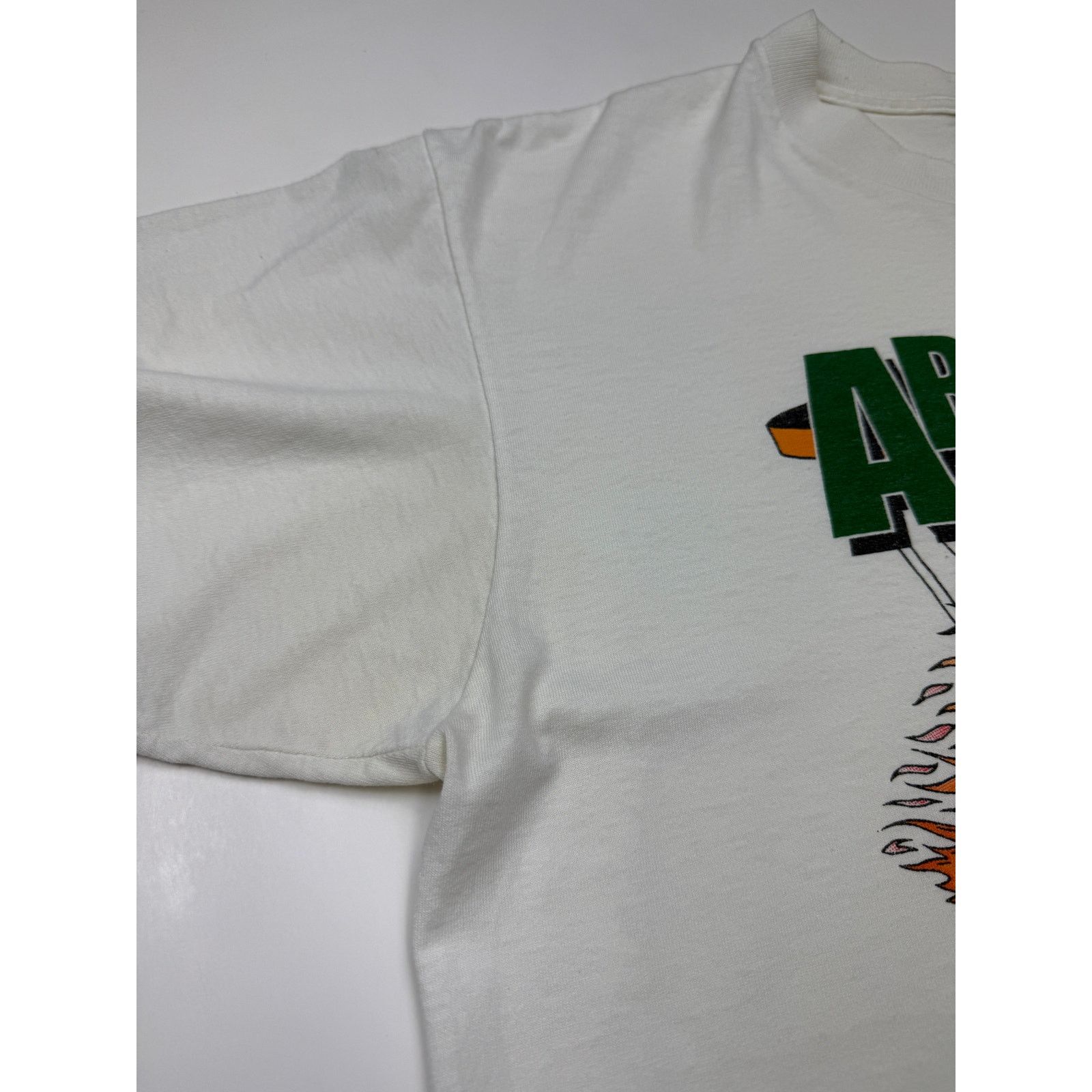 Vintage Vintage 90s Argent Inferno Basketball Flames Sports Tee L Size US L / EU 52-54 / 3 - 8 Thumbnail
