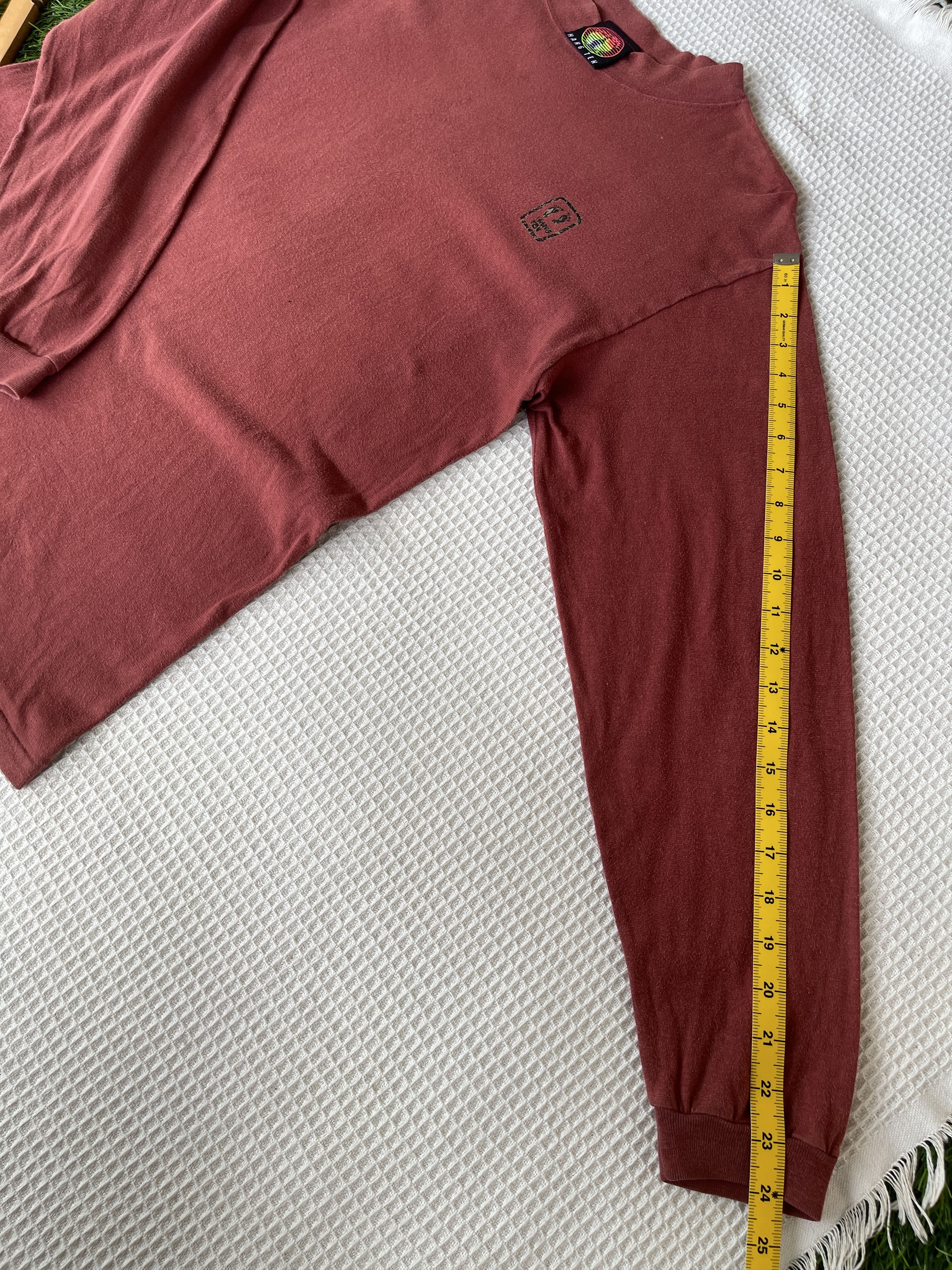 Hang Ten Vintage90s🔥Hang Ten🔥Big Logo Single Stitch Longsleeve Tshirt Size US M / EU 48-50 / 2 - 16 Thumbnail