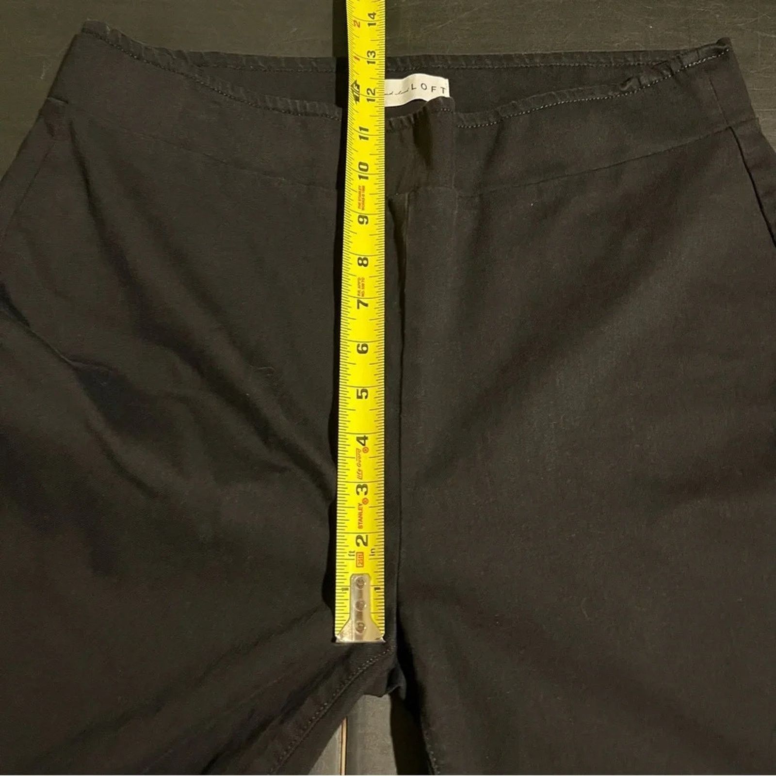 Loft NWT Loft black jeans straight Wide leg Size 10 Raw Hem Size 32" / US 10 / IT 46 - 7 Thumbnail