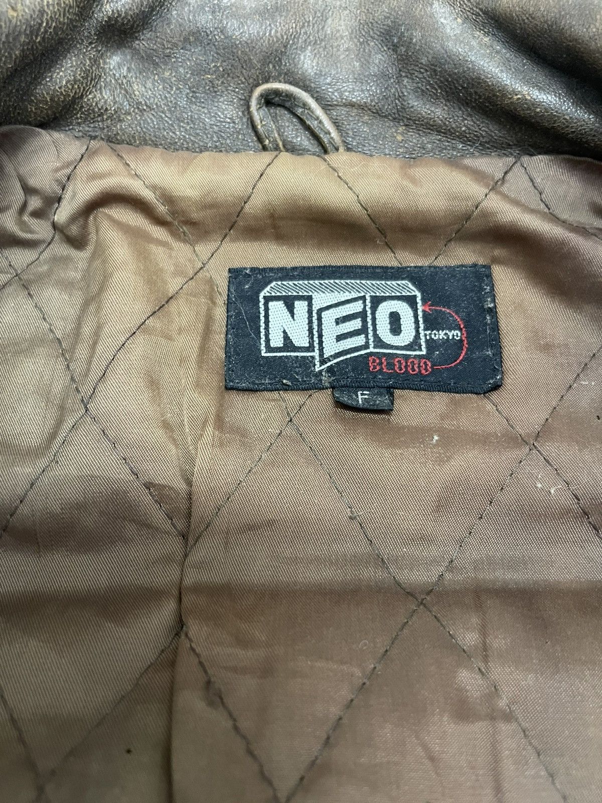 Leather Vintage Neo Blood Patches Leather Flight Jacket Size US M / EU 48-50 / 2 - 18 Thumbnail