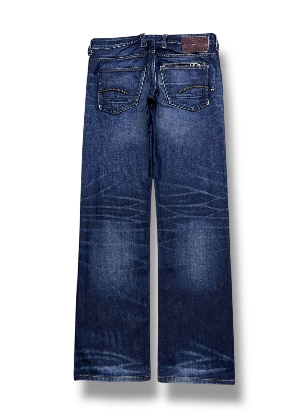 G-Star Vintage G-Star Raw Denim - Faded Wash, Honeycomb Denim Size US 32 / EU 48 - 3 Thumbnail