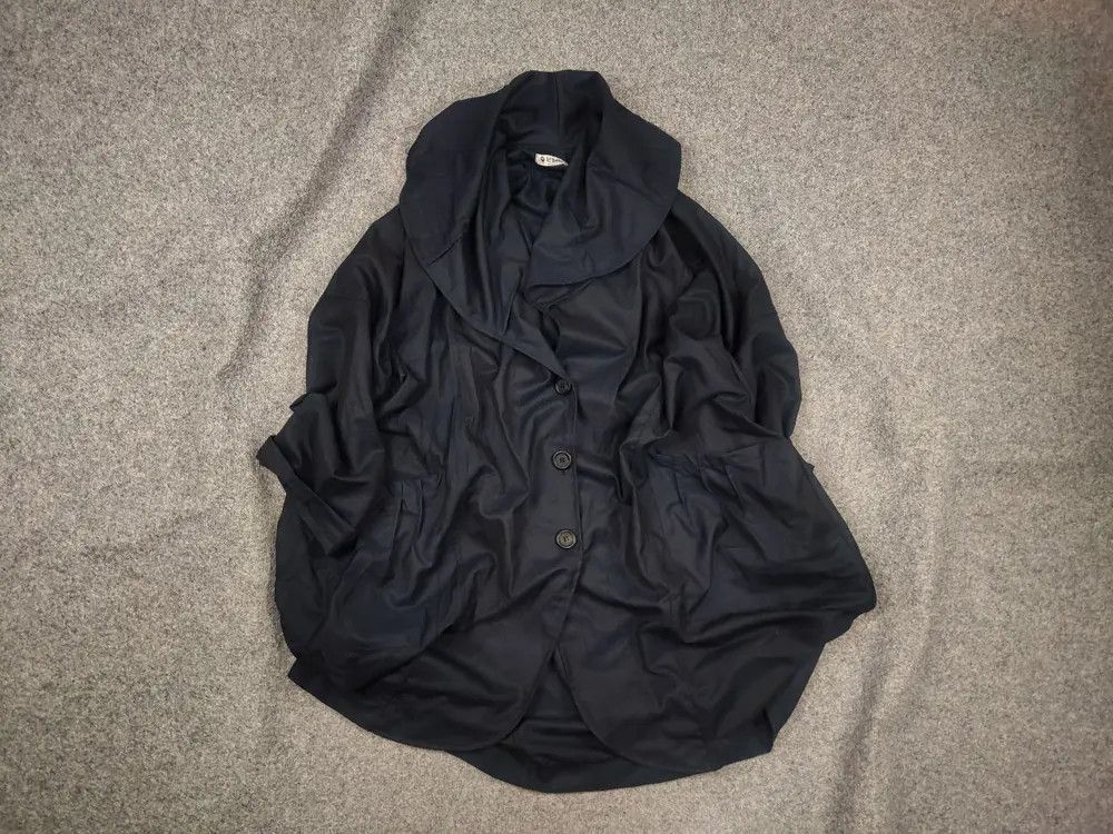 Vintage La Bass Germany Design Wool Blend Navy Oversized ligh Jacket Size XL / US 12-14 / IT 48-50 - 1 Thumbnail