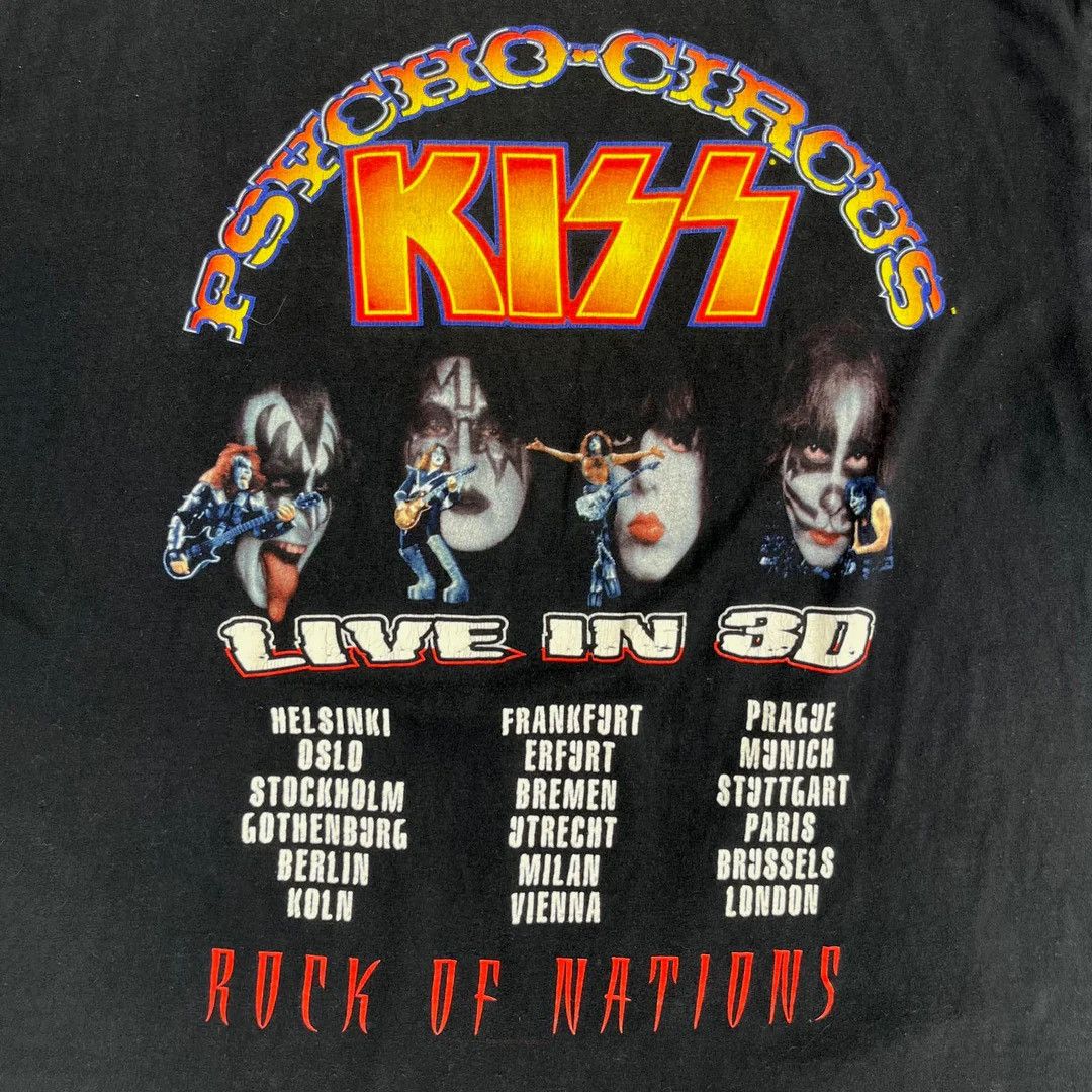 Band Tees × KISS × Vintage Kiss 1998 Vintage Psycho Circus World Tour Band T-Shirt Size US L / EU 52-54 / 3 - 5 Thumbnail