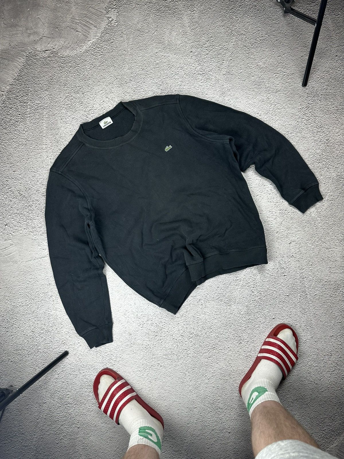 Lacoste Vintage Lacoste Knitwear Sweater Faded Y2K Logo Boxed SK8 Size US XL / EU 56 / 4 - 1 Thumbnail