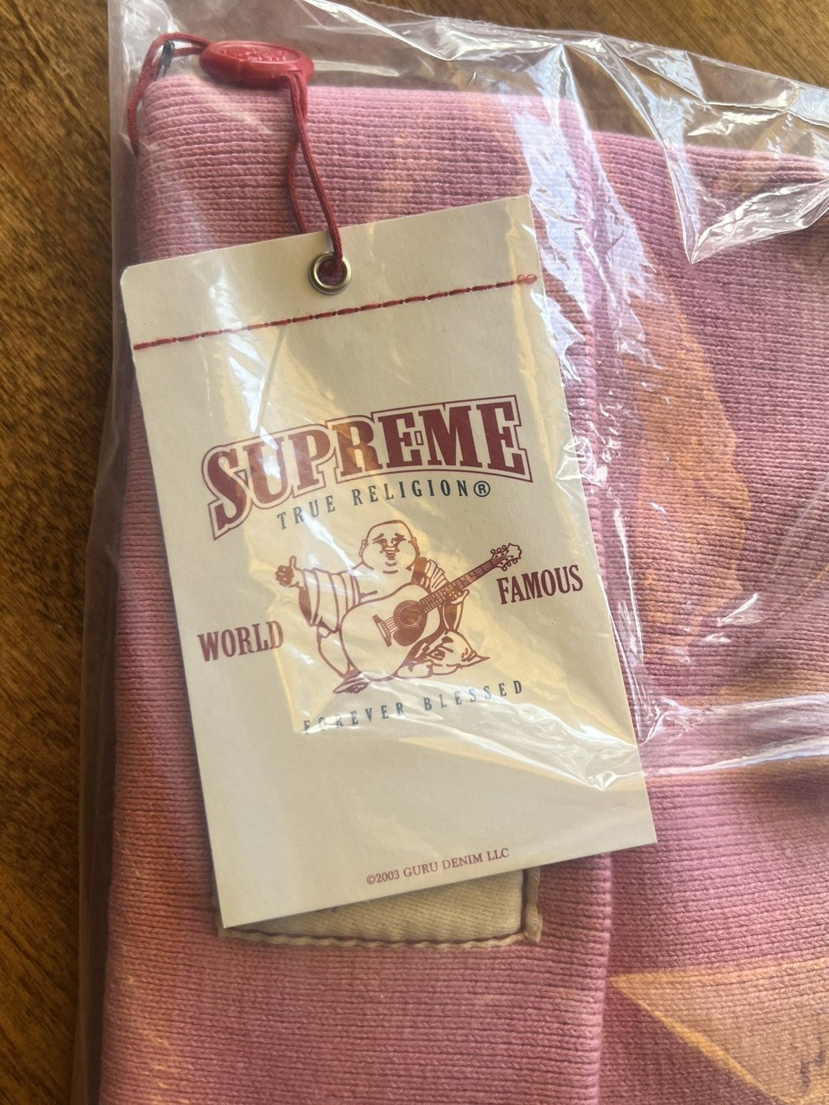 Supreme × True Religion Supreme True Religion Beanie Pink FW25 Size ONE SIZE - 5 Thumbnail