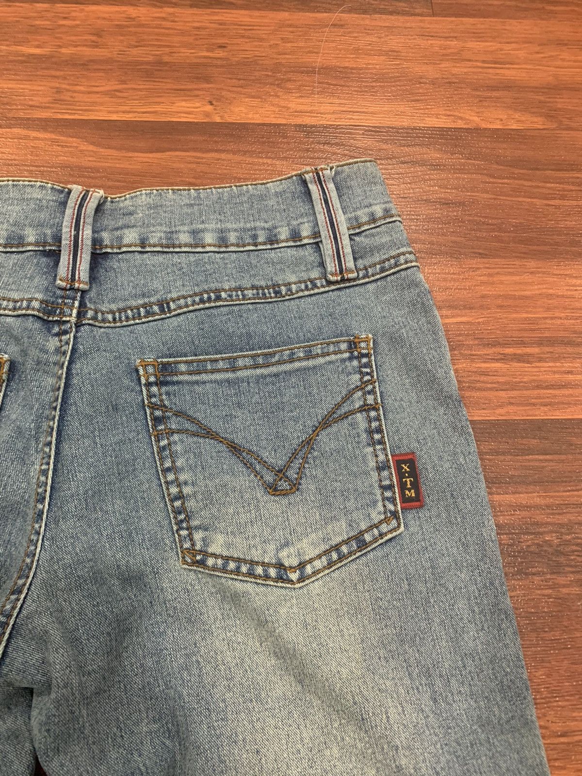 If Six Was Nine X-TM Lace Up Flared Strecthable Jeans Size 29" - 11 Thumbnail