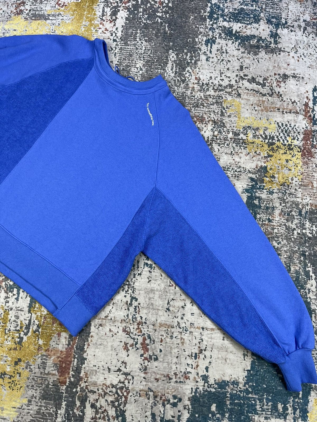 Japanese Brand Niko And 2 Way Patchwork Pull Over Sweatshirt Size ONE SIZE - 3 Thumbnail
