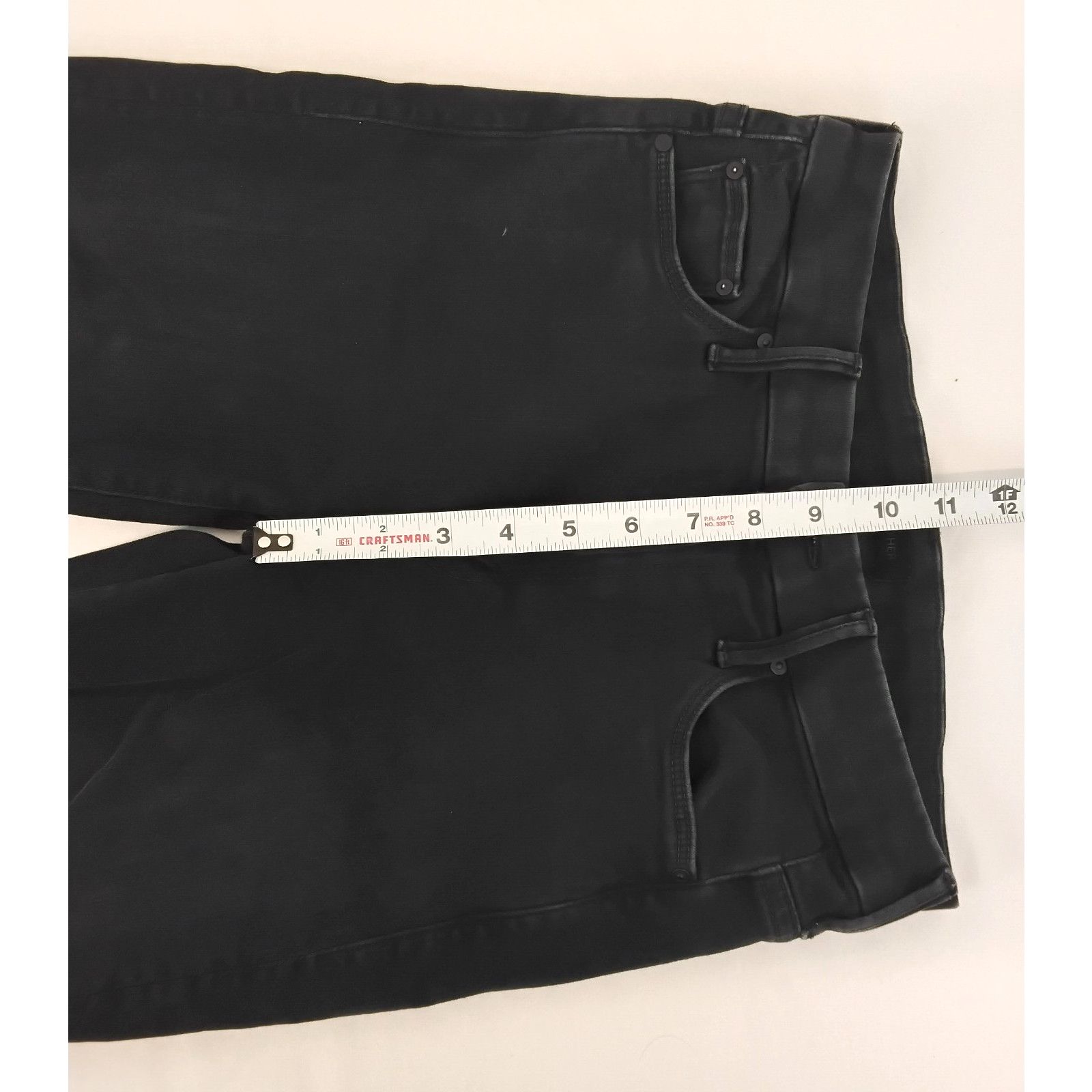MOTHER Mother Looker Ankle Fray Jeans Women's 25 Black High Waisted Size 25" / US 0 / IT 36 - 17 Thumbnail
