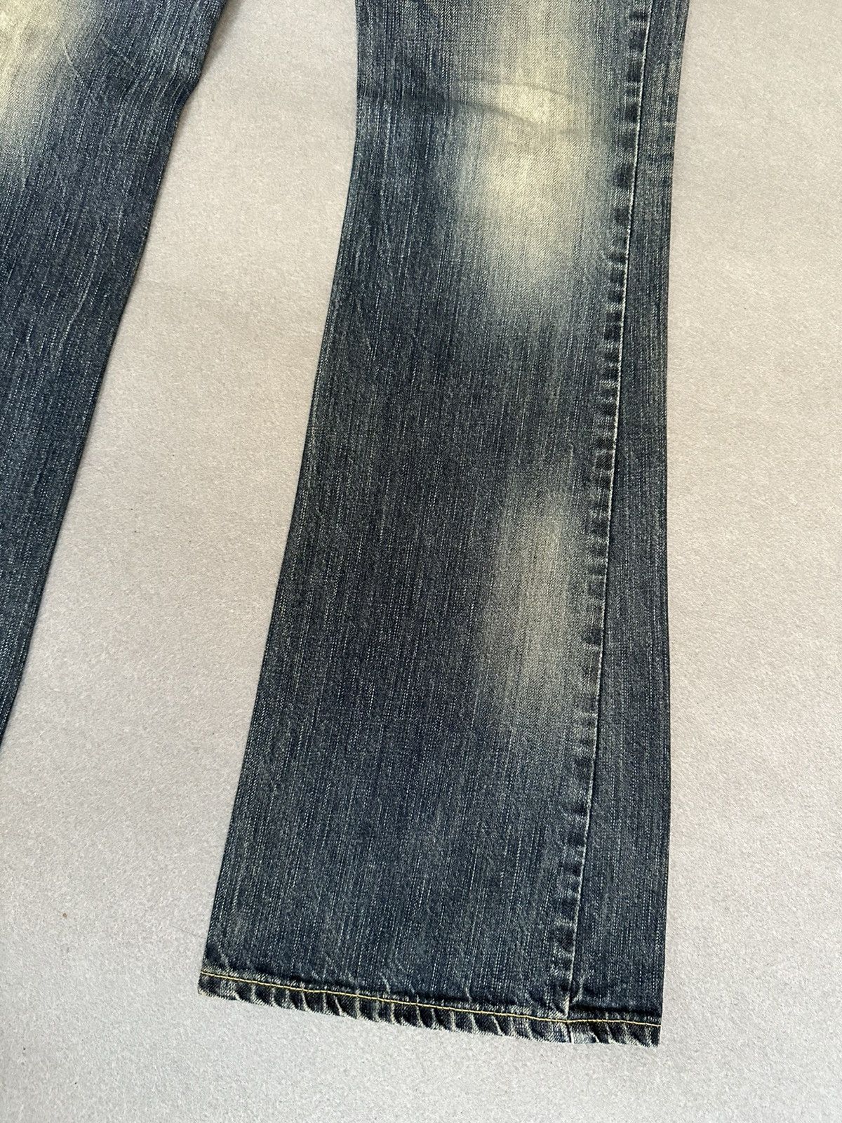 Japanese Brand FLARE Edwin 503 Low Rise Design Denim Size US 31 - 6 Thumbnail