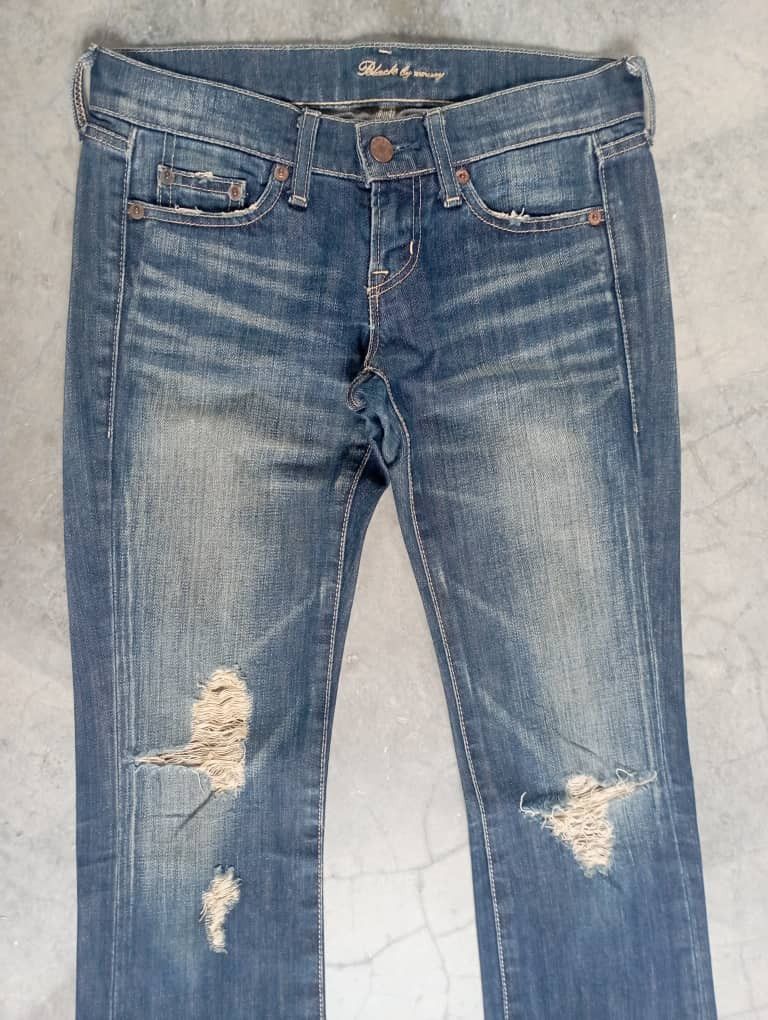 Tornado Mart Flare Jeans Made In Japan Mud Rusty Black By Moussy Bootcut Size 24" / US 00 / IT 34 - 3 Thumbnail