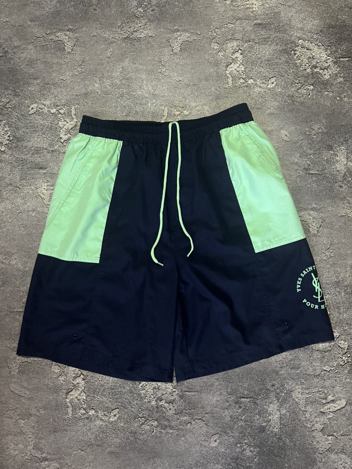 Yves Saint Laurent Vintage 90s Yves Saint Laurent YSL Streetwear Wide Shorts Size US 30 / EU 46 - 1 Thumbnail