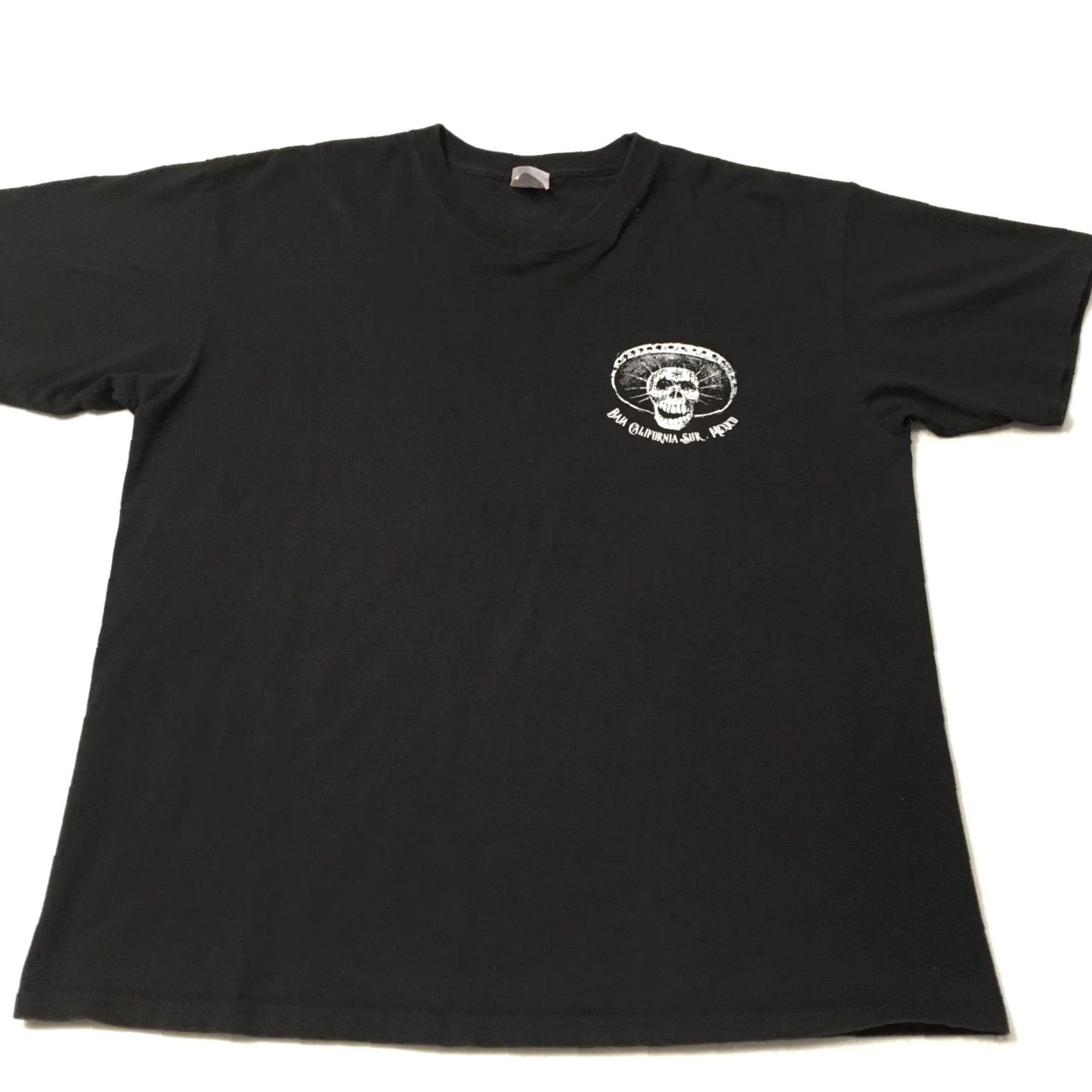 Vintage VINTAGE Yazbek T-Shirt Men Black XL Crew Neck Short Sleeve Graphic Sword Skeleton Los Cabos Size US XL / EU 56 / 4 - 6 Thumbnail