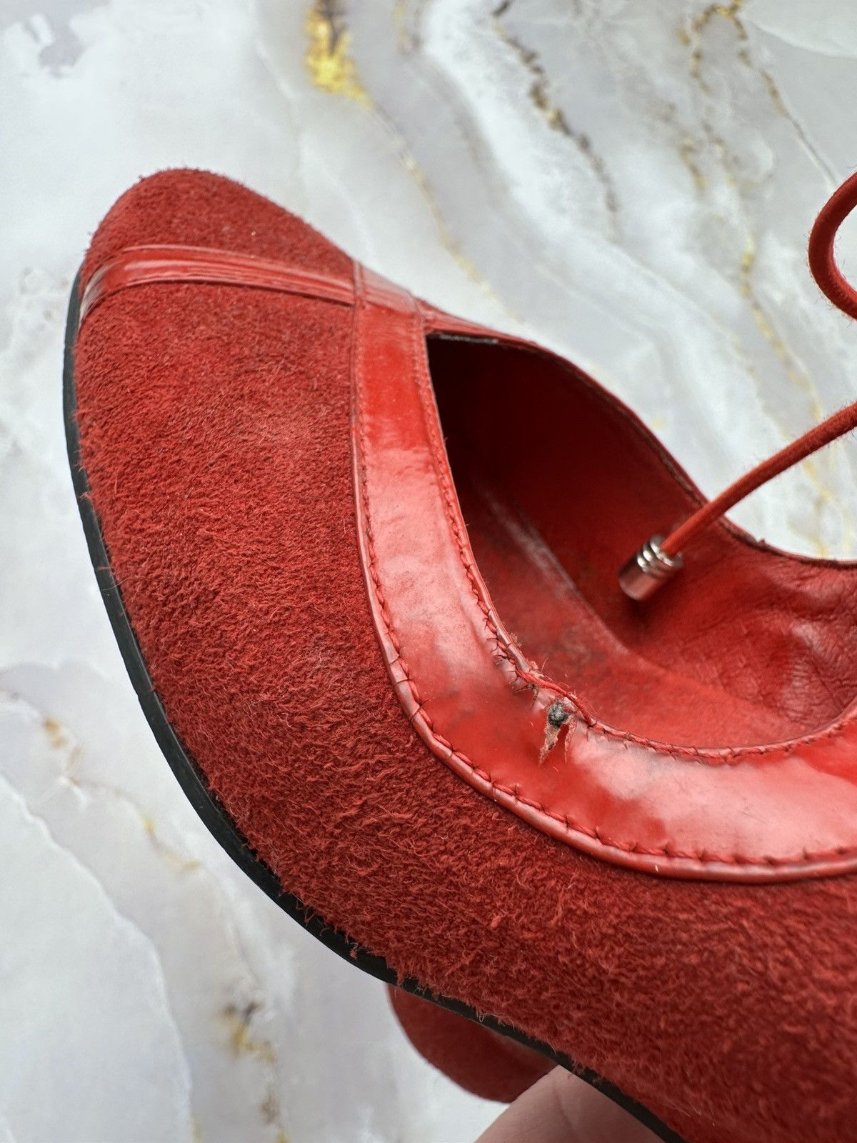 Japanese Brand Vintage Suede Platform Shoes Size US 8 / IT 38 - 7 Thumbnail