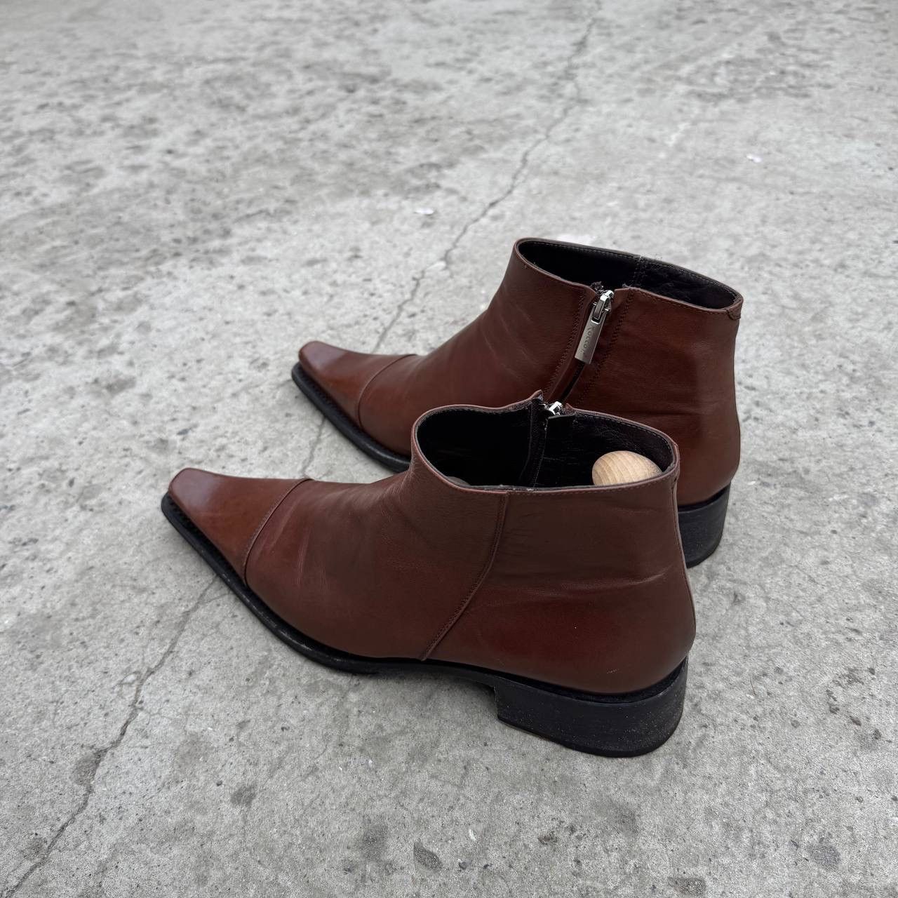 RoccoP Luxury Man’s Rocco P Leather Shoes Size 42 Old Money 00s USA Size US 8.5 / EU 41-42 - 6 Thumbnail
