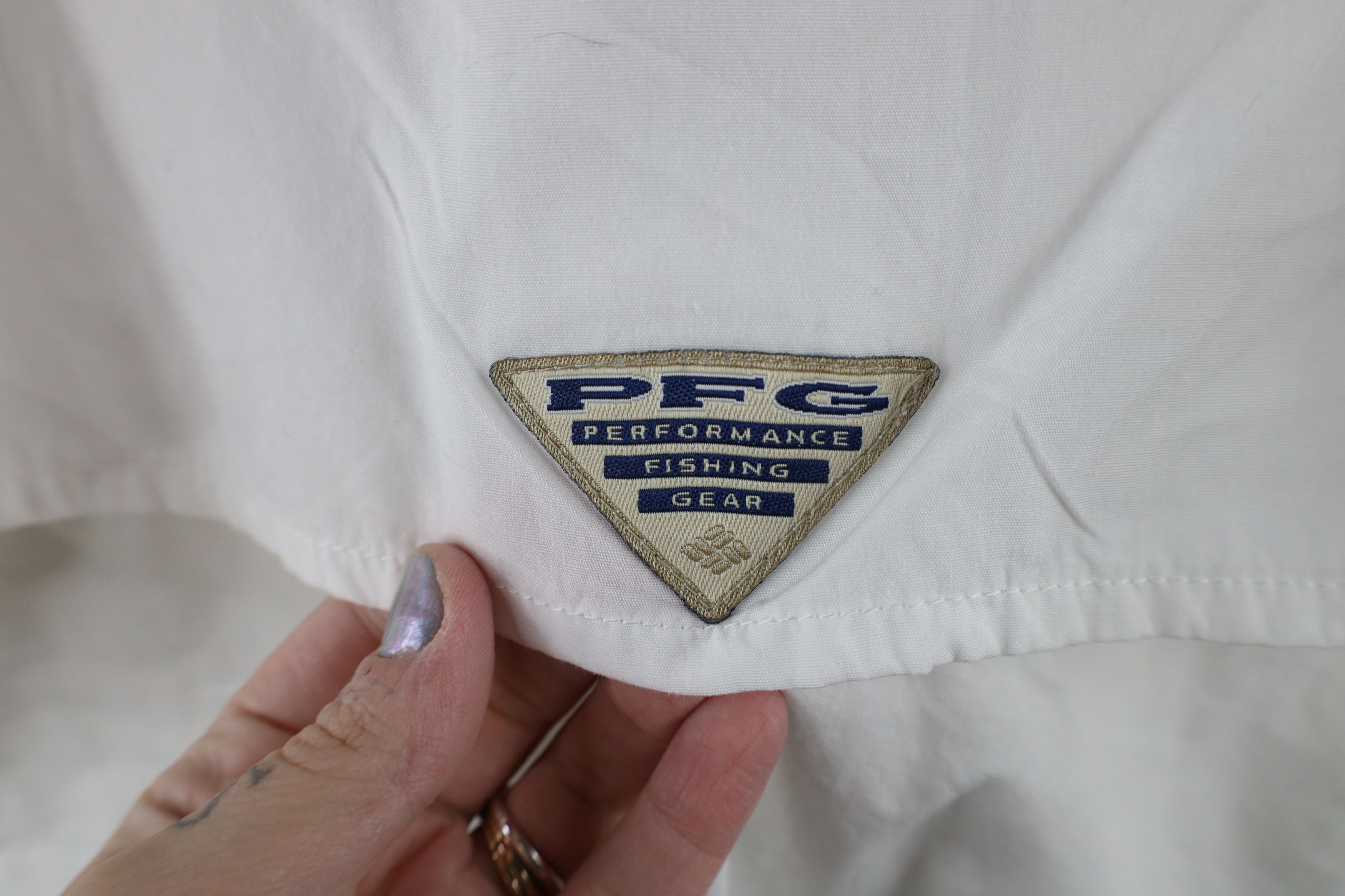 Columbia × Vintage Vintage Columbia PFG Fishing Short Sleeve Button Shirt White Size US XXL / EU 58 / 5 - 13 Thumbnail